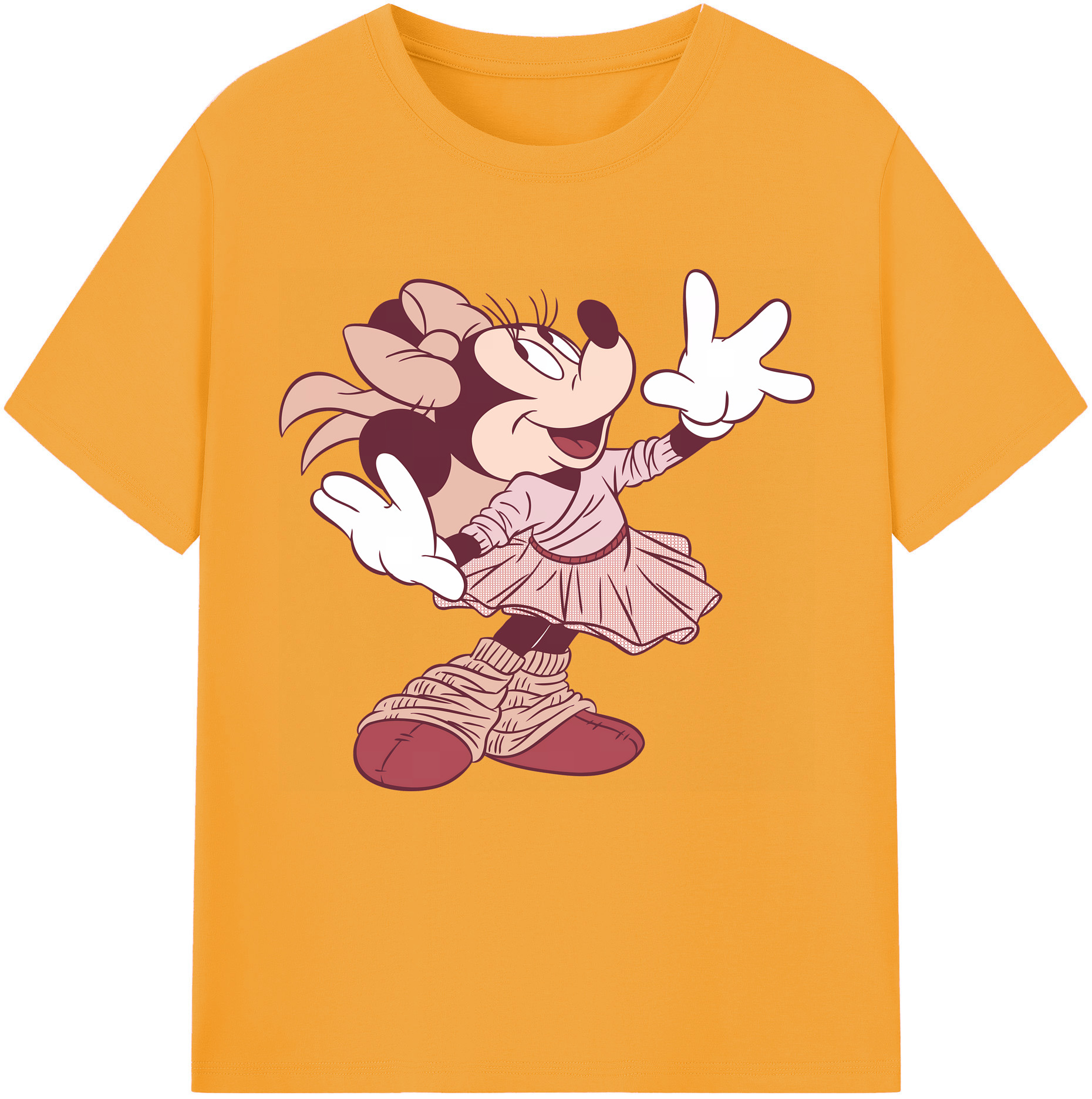 （画像用） ミッキーマウス Mickey Mouse 綿100％半袖Tシャツ（フロントプリント）