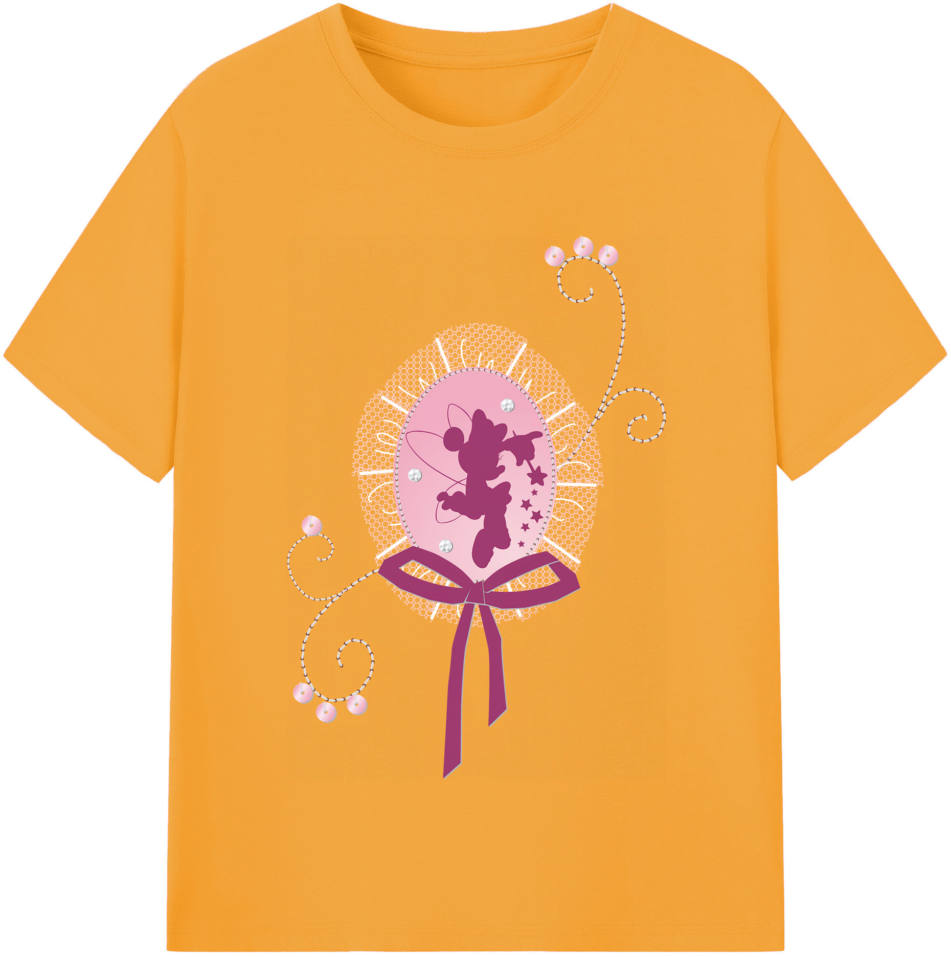 （画像用） ミッキーマウス Mickey Mouse 綿100％半袖Tシャツ（フロントプリント）