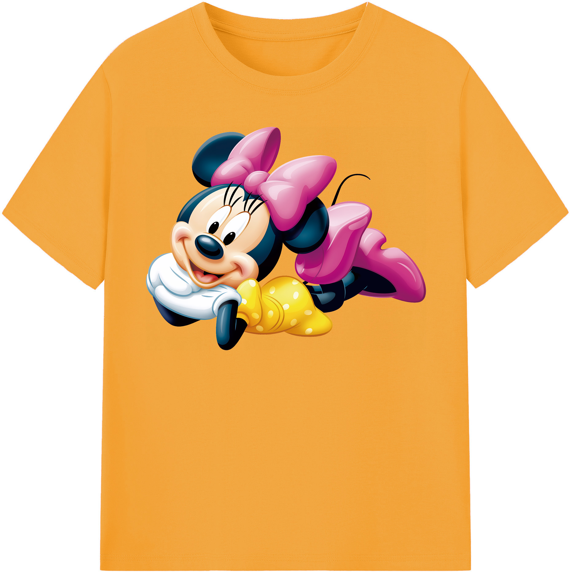 （画像用） ミッキーマウス Mickey Mouse 綿100％半袖Tシャツ（フロントプリント）