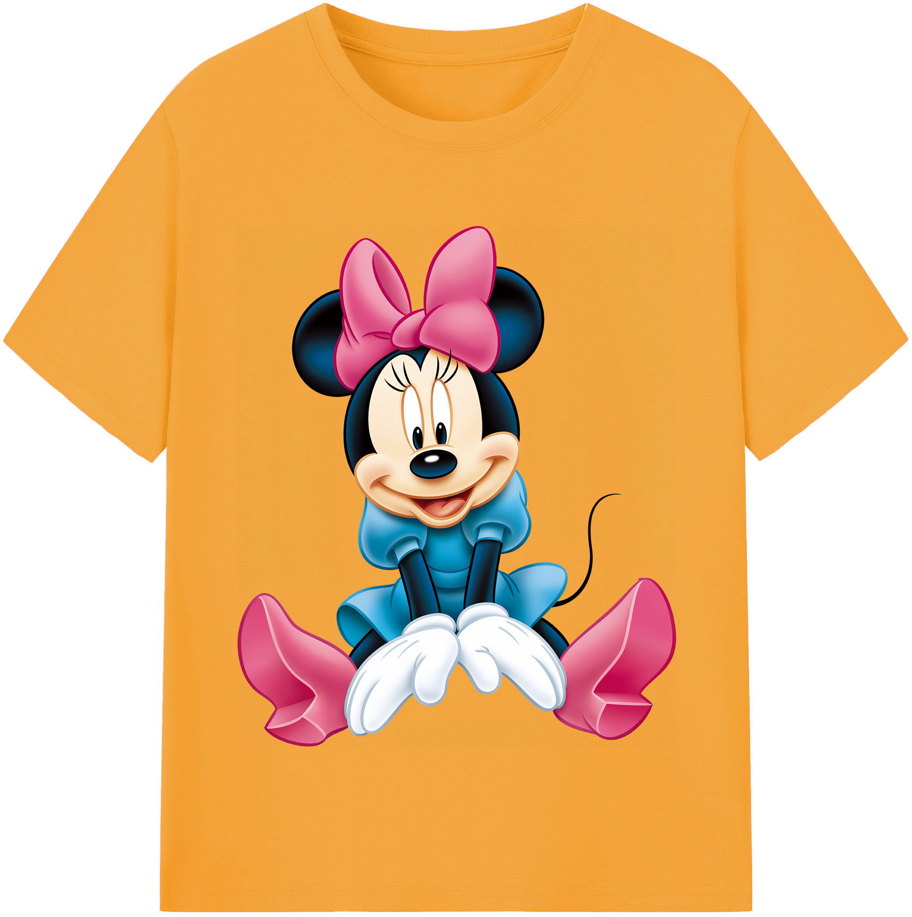（画像用） ミッキーマウス Mickey Mouse 綿100％半袖Tシャツ（フロントプリント）