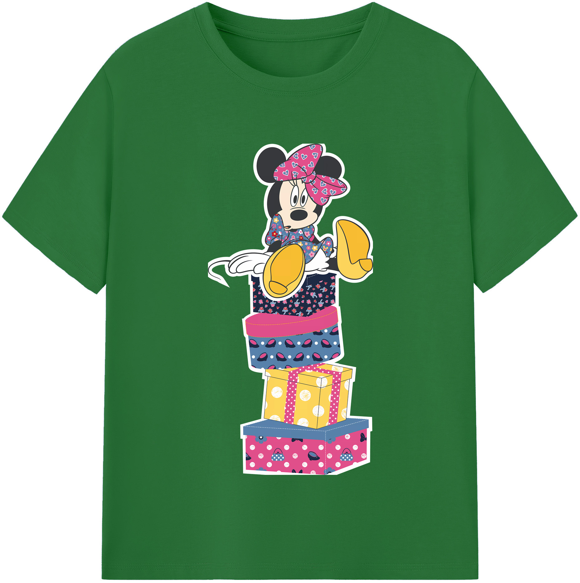 （画像用） ミッキーマウス Mickey Mouse 綿100％半袖Tシャツ（フロントプリント）