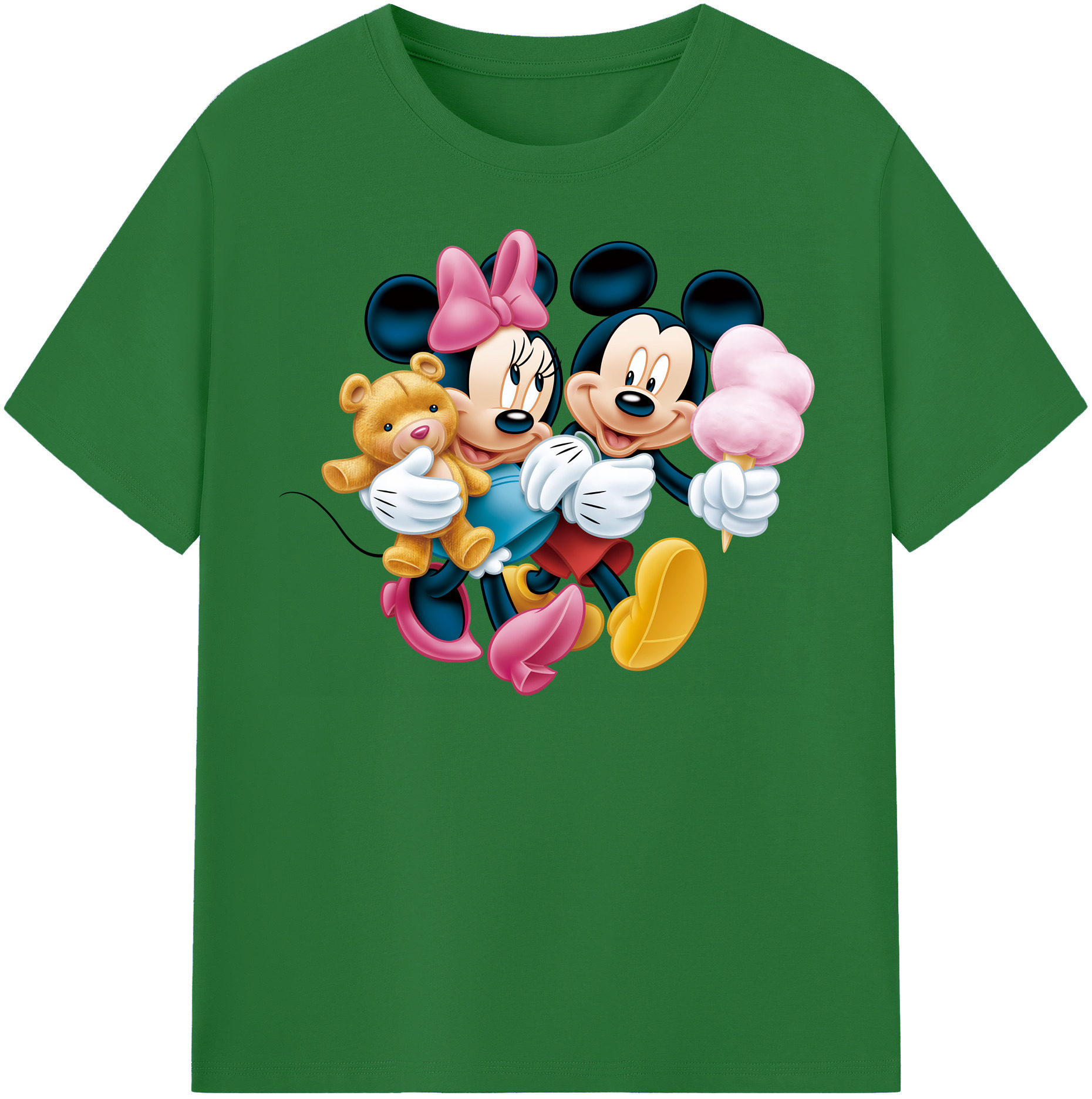（画像用） ミッキーマウス Mickey Mouse 綿100％半袖Tシャツ（フロントプリント）