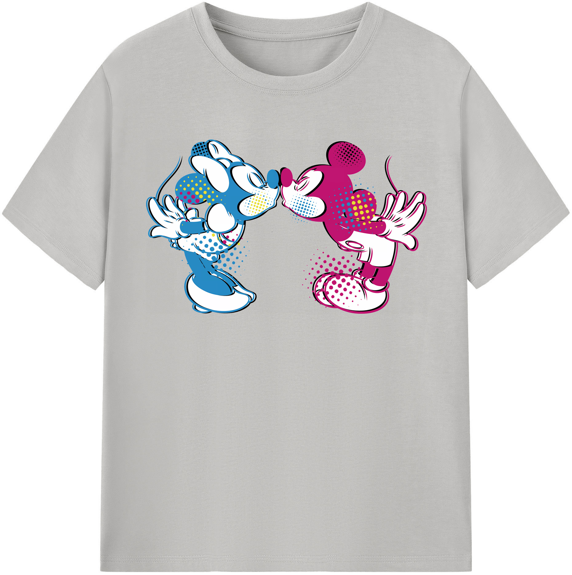 （画像用） ミッキーマウス Mickey Mouse 綿100％半袖Tシャツ（フロントプリント）