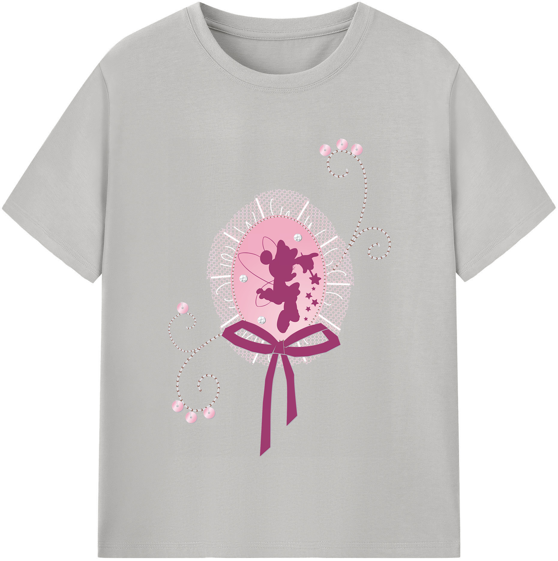 （画像用） ミッキーマウス Mickey Mouse 綿100％半袖Tシャツ（フロントプリント）