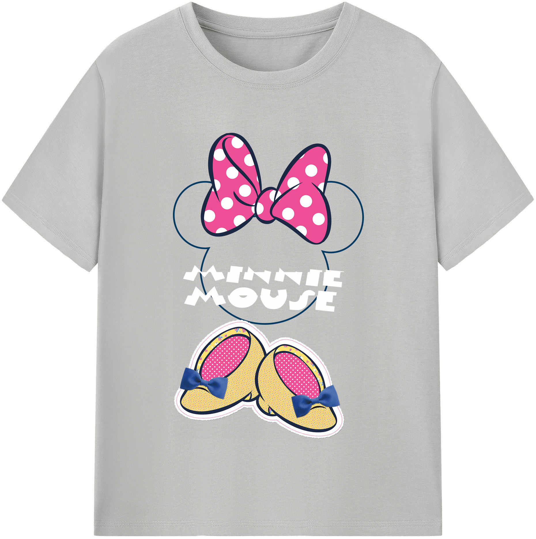 （画像用） ミッキーマウス Mickey Mouse 綿100％半袖Tシャツ（フロントプリント）