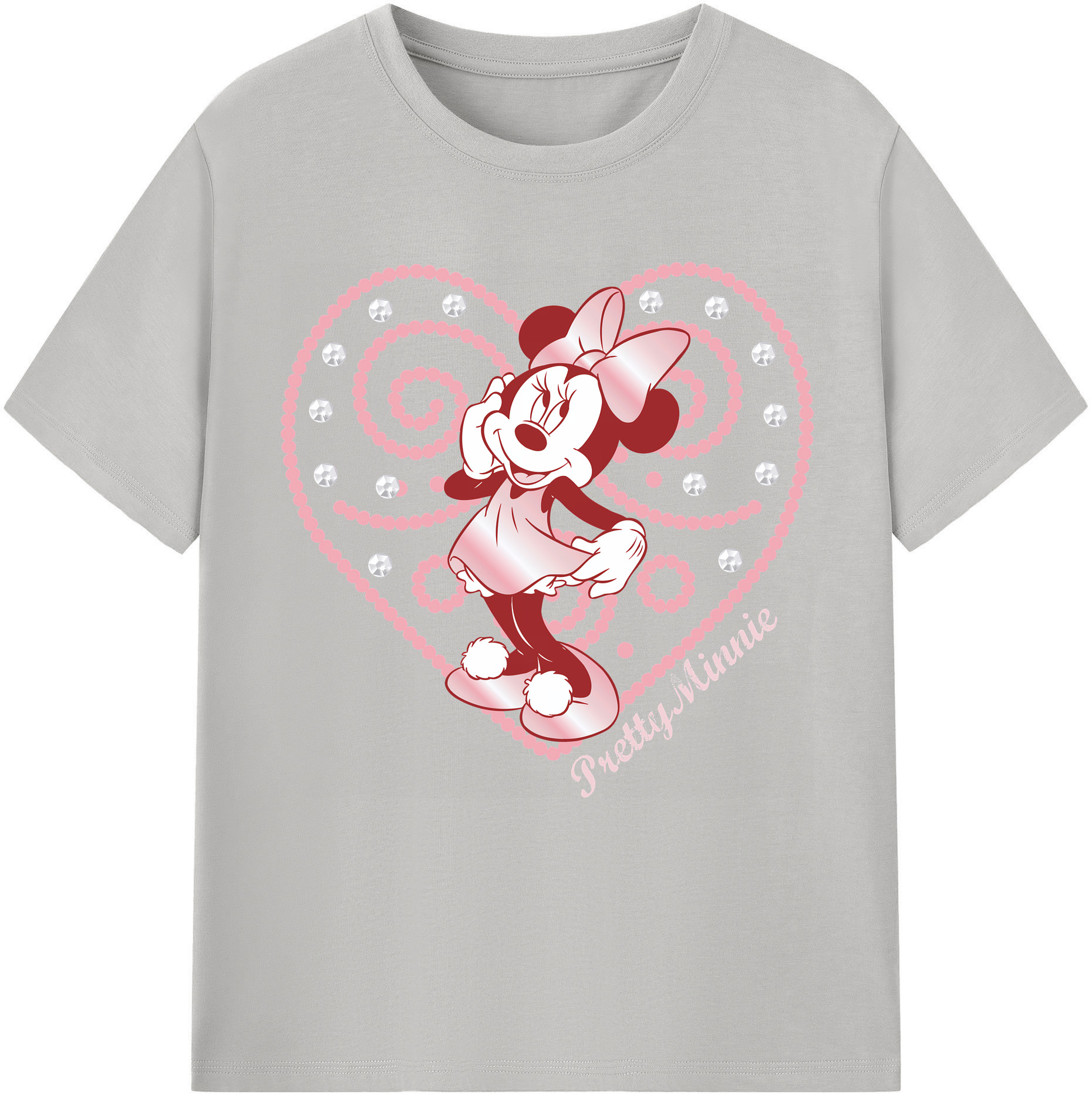 （画像用） ミッキーマウス Mickey Mouse 綿100％半袖Tシャツ（フロントプリント）