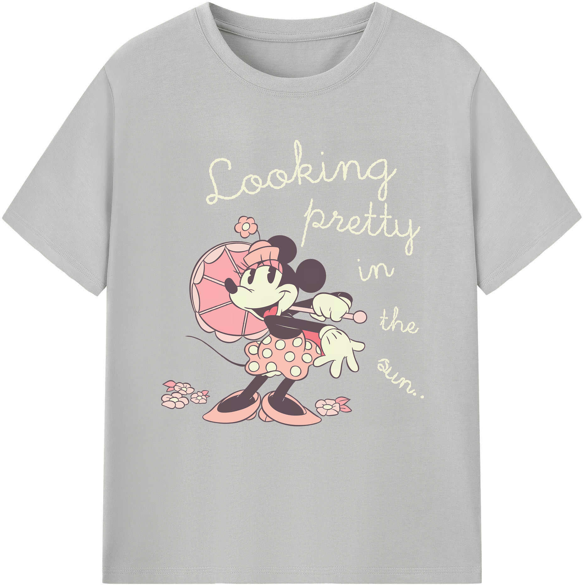 （画像用） ミッキーマウス Mickey Mouse 綿100％半袖Tシャツ（フロントプリント）