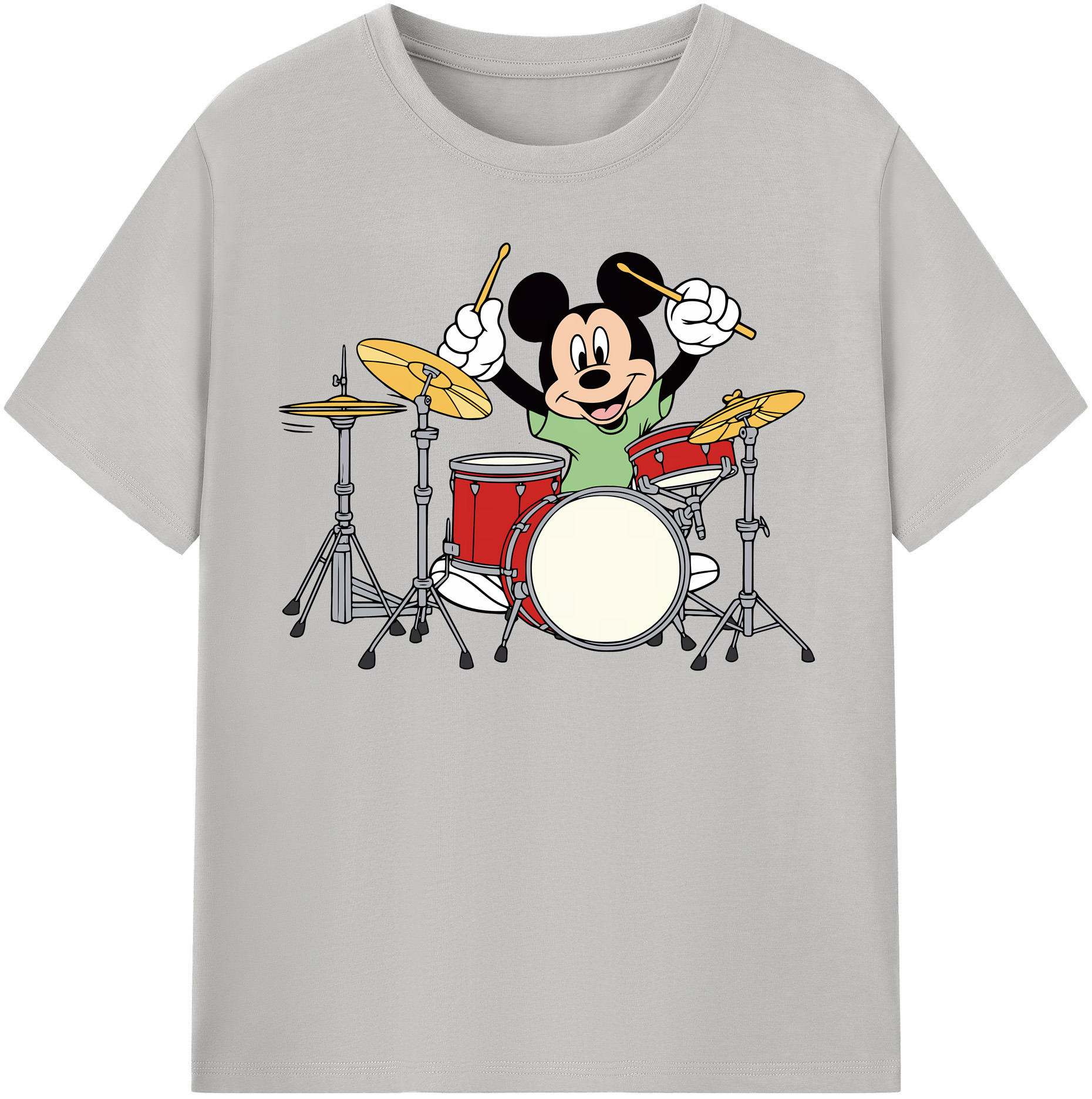 （画像用） ミッキーマウス Mickey Mouse 綿100％半袖Tシャツ（フロントプリント）
