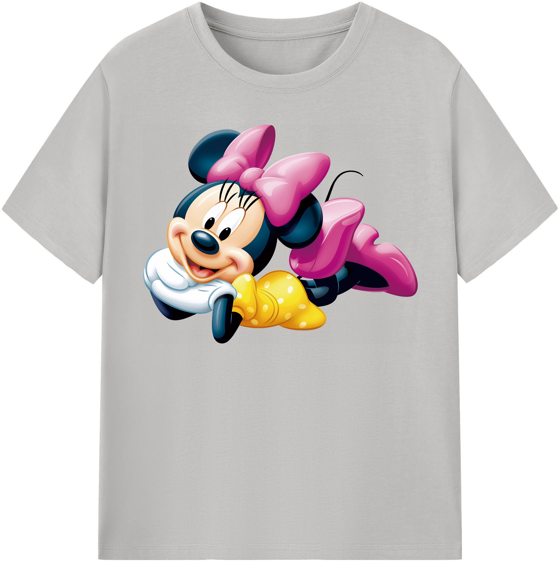 （画像用） ミッキーマウス Mickey Mouse 綿100％半袖Tシャツ（フロントプリント）