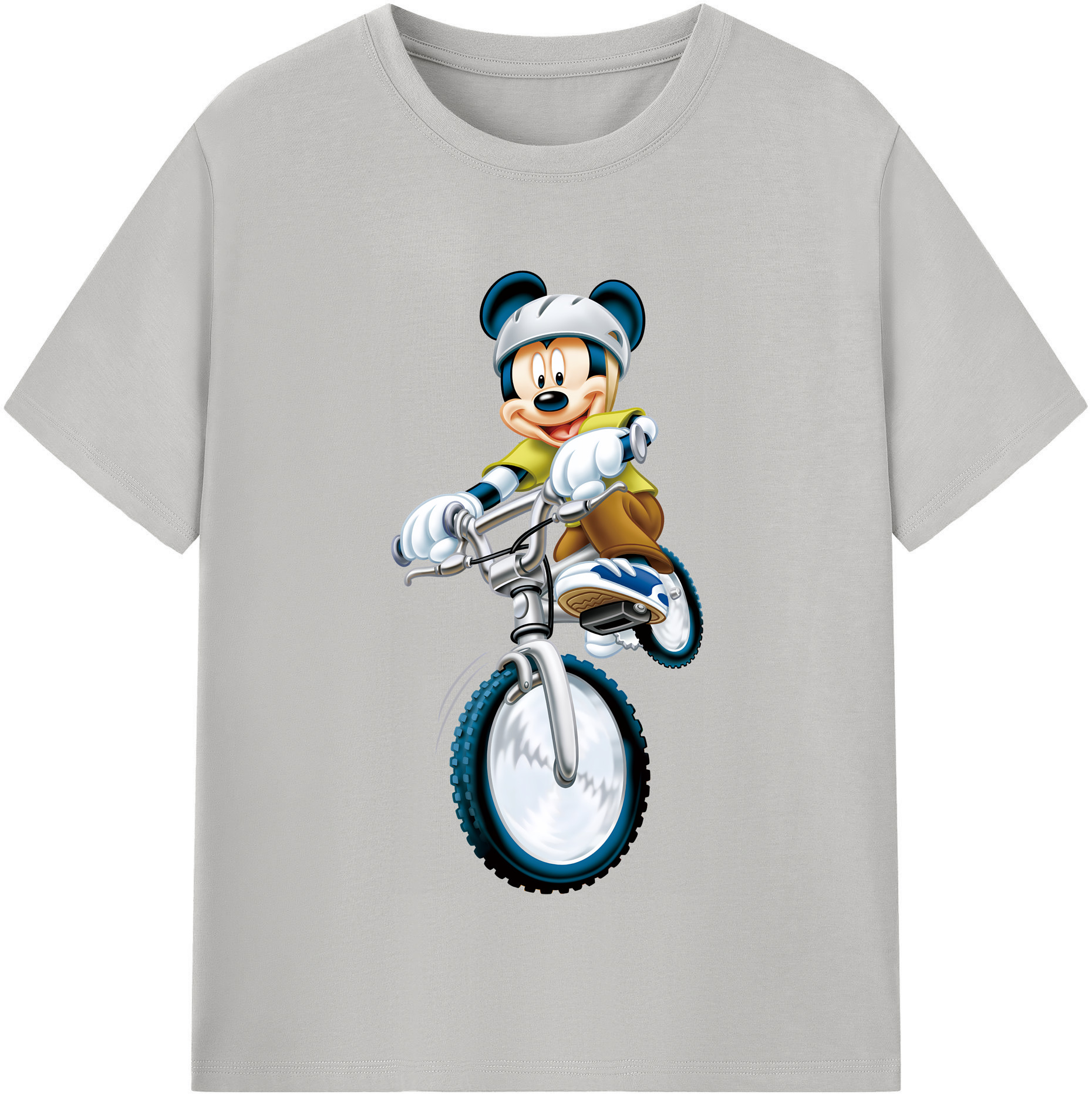 （画像用） ミッキーマウス Mickey Mouse 綿100％半袖Tシャツ（フロントプリント）