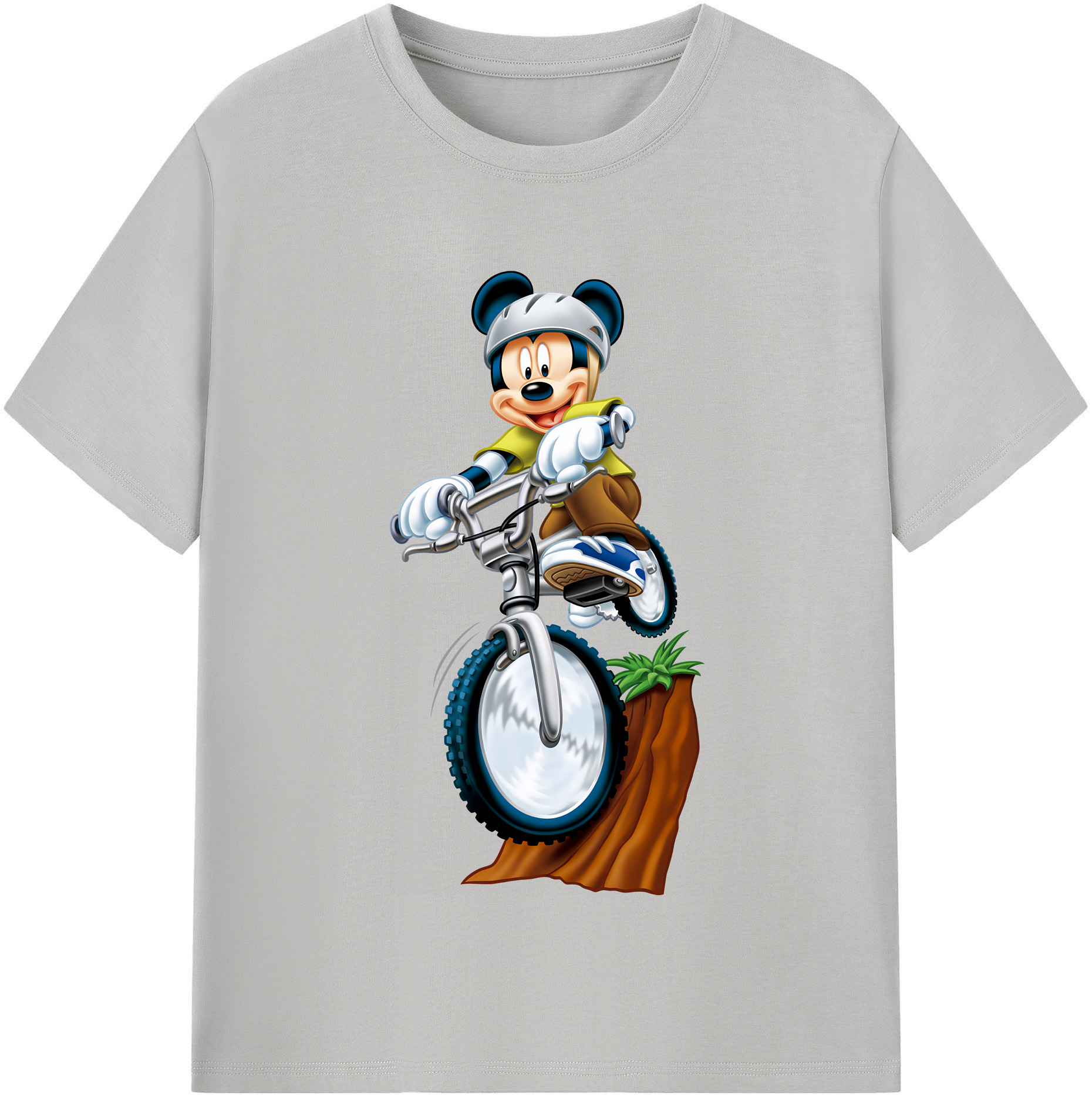 （画像用） ミッキーマウス Mickey Mouse 綿100％半袖Tシャツ（フロントプリント）