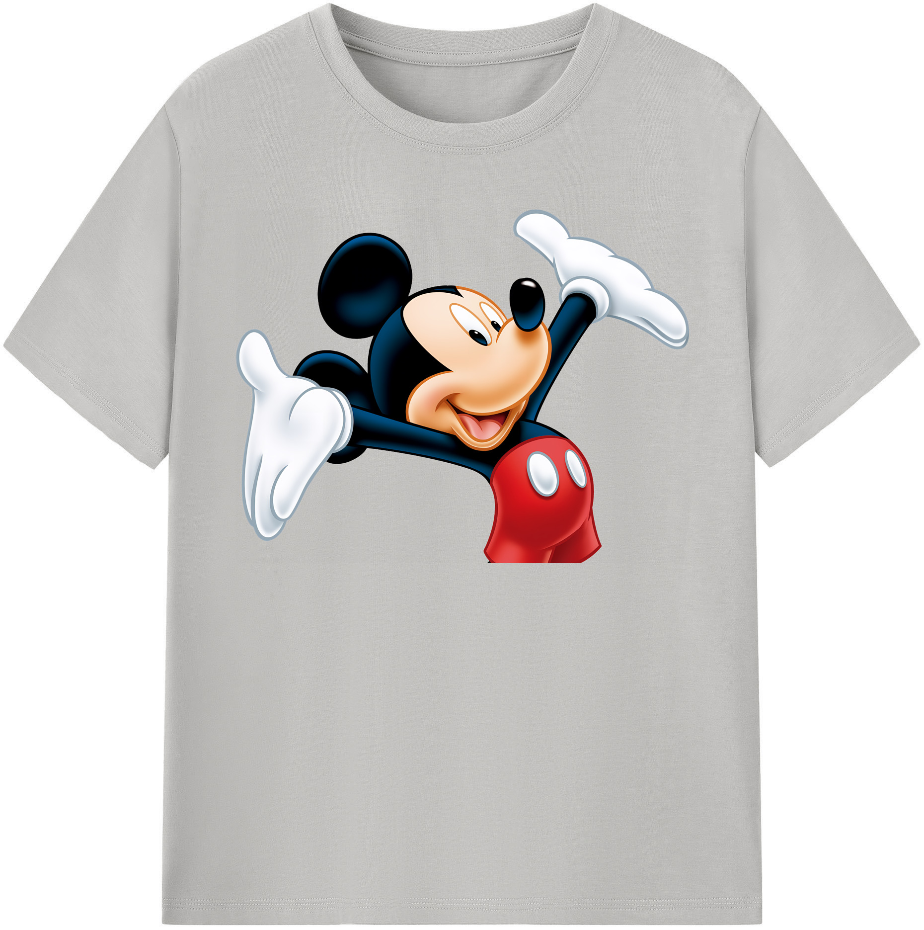 （画像用） ミッキーマウス Mickey Mouse 綿100％半袖Tシャツ（フロントプリント）