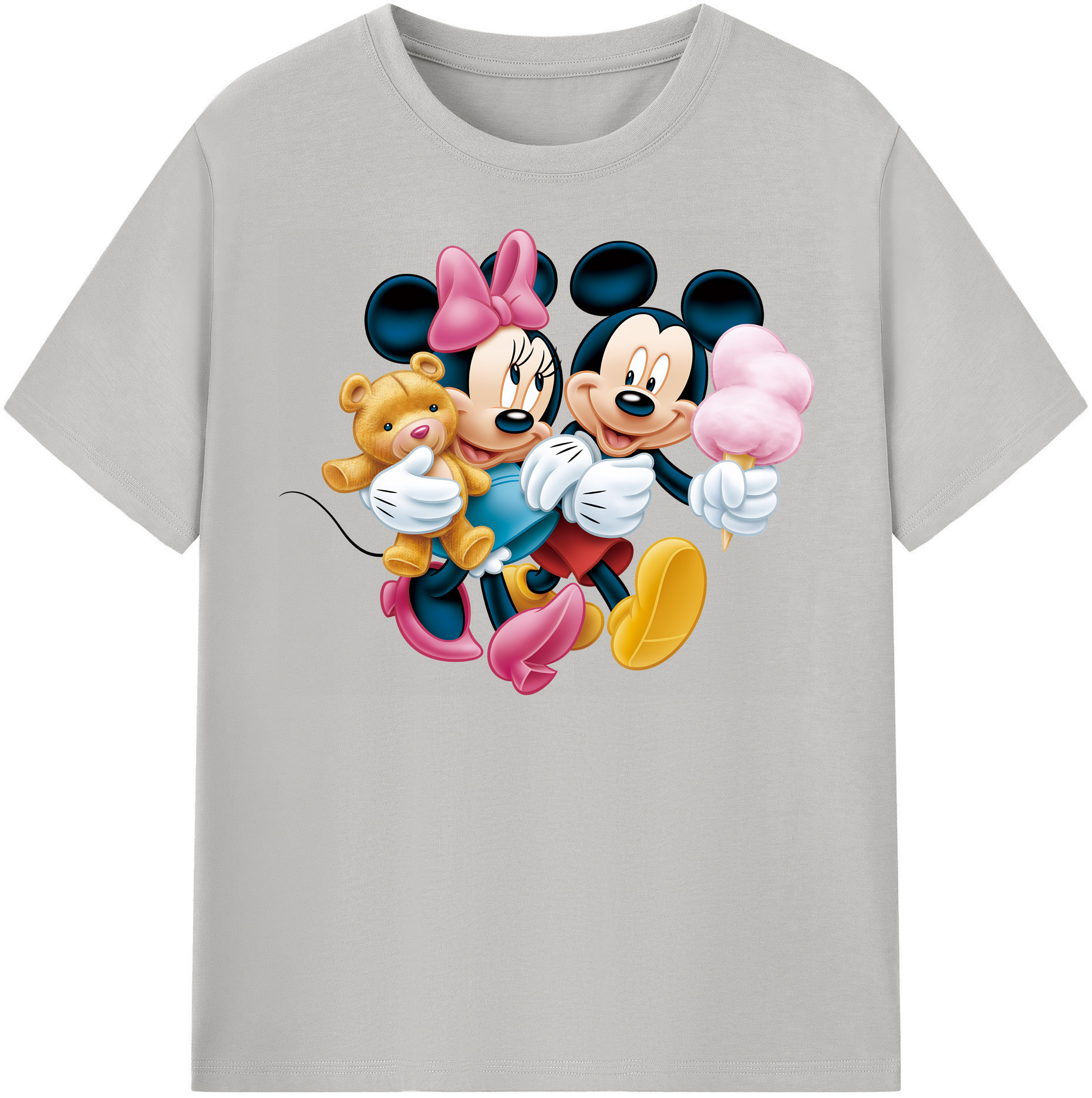 （画像用） ミッキーマウス Mickey Mouse 綿100％半袖Tシャツ（フロントプリント）