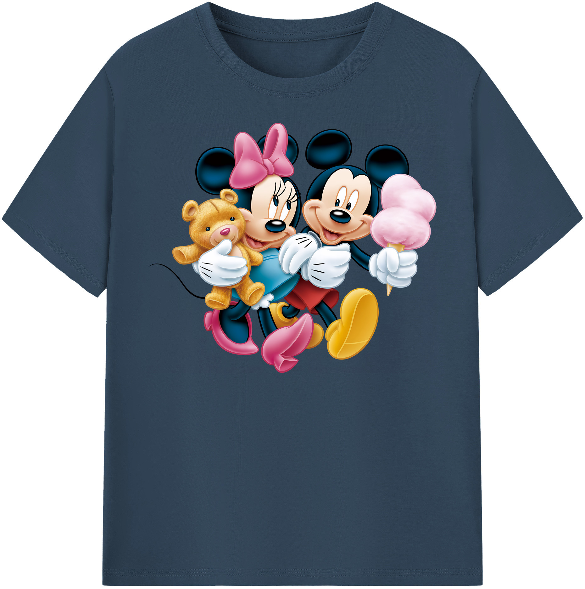 （画像用） ミッキーマウス Mickey Mouse 綿100％半袖Tシャツ（フロントプリント）