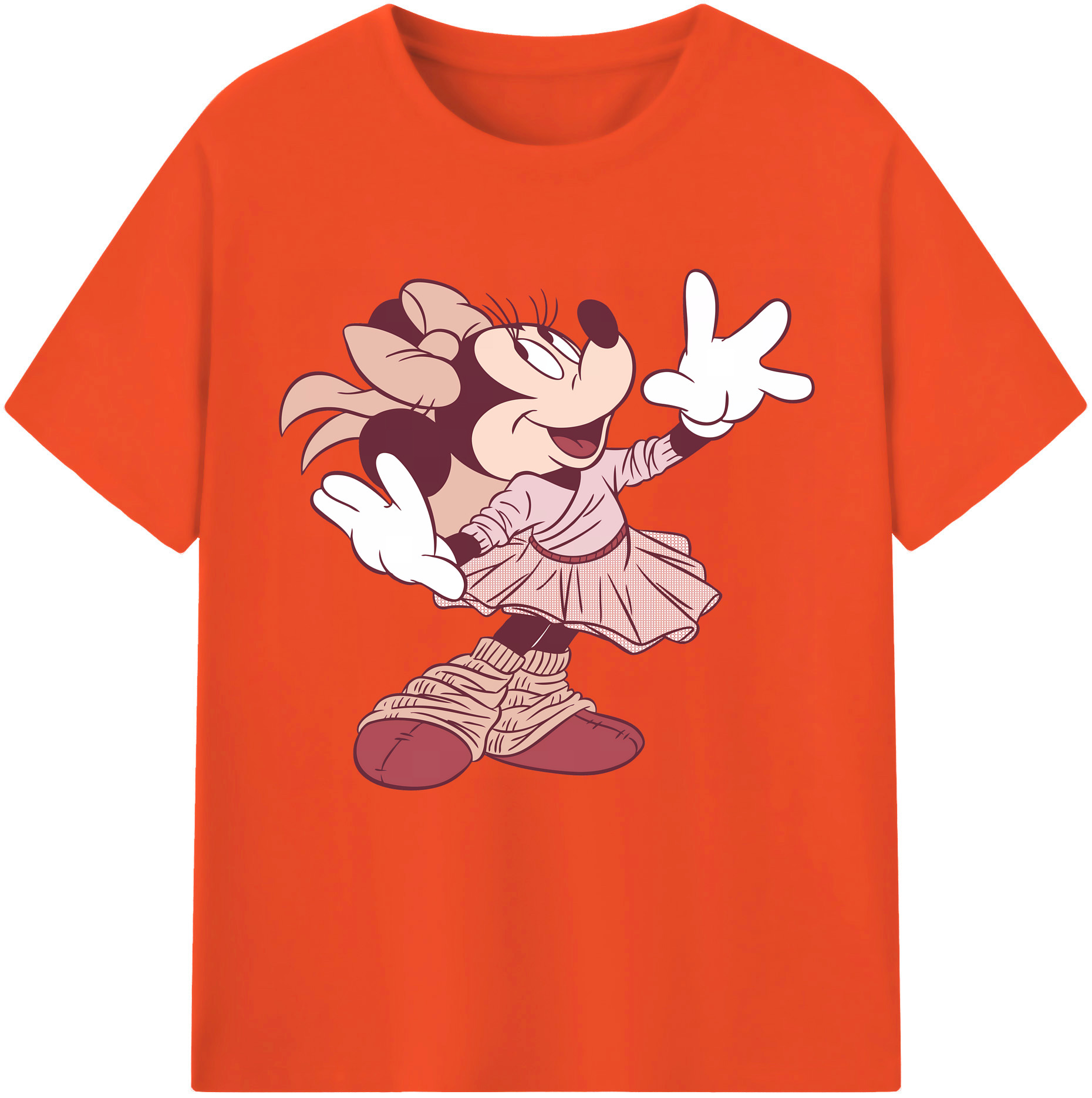 （画像用） ミッキーマウス Mickey Mouse 綿100％半袖Tシャツ（フロントプリント）
