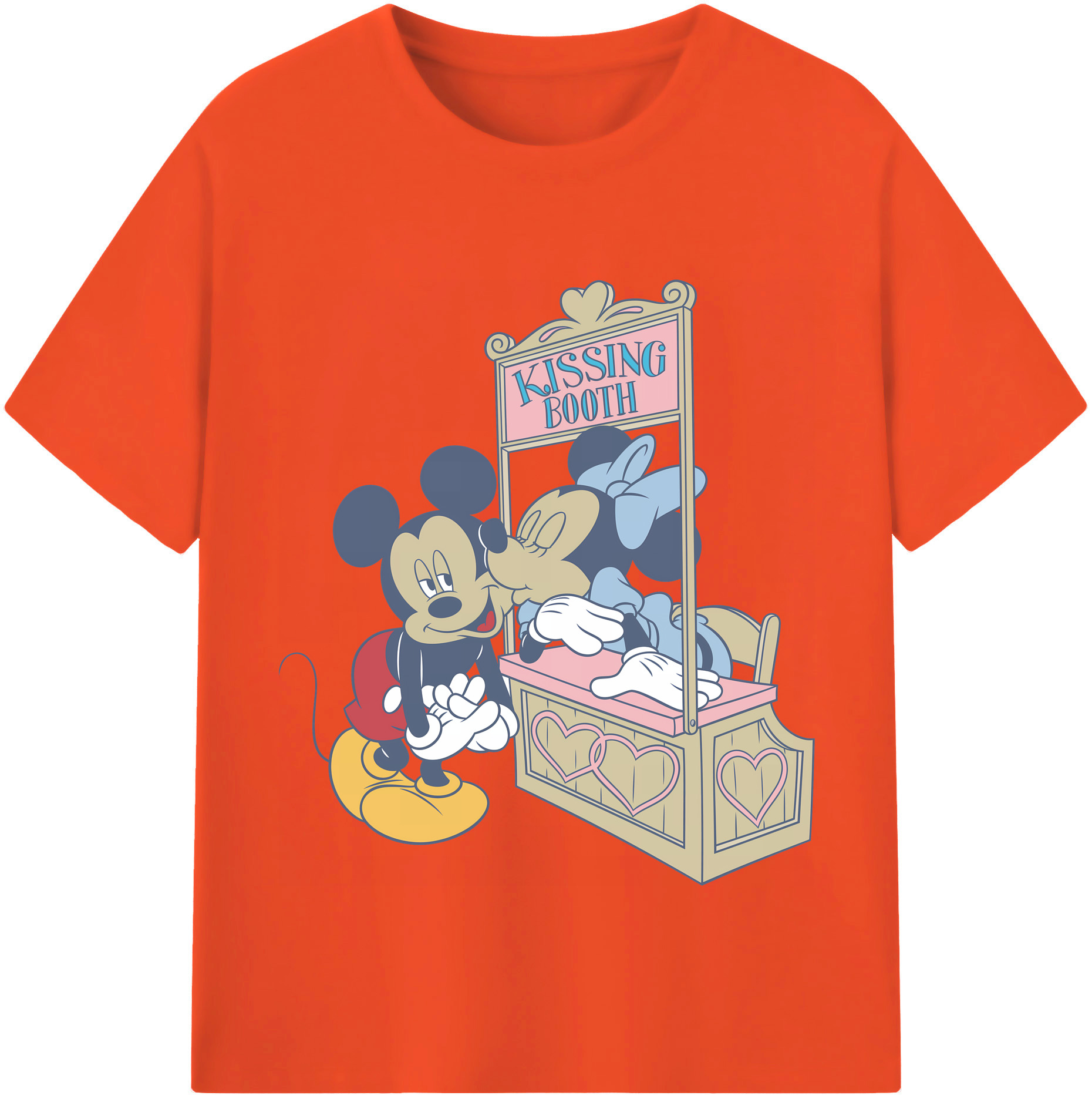 （画像用） ミッキーマウス Mickey Mouse 綿100％半袖Tシャツ（フロントプリント）