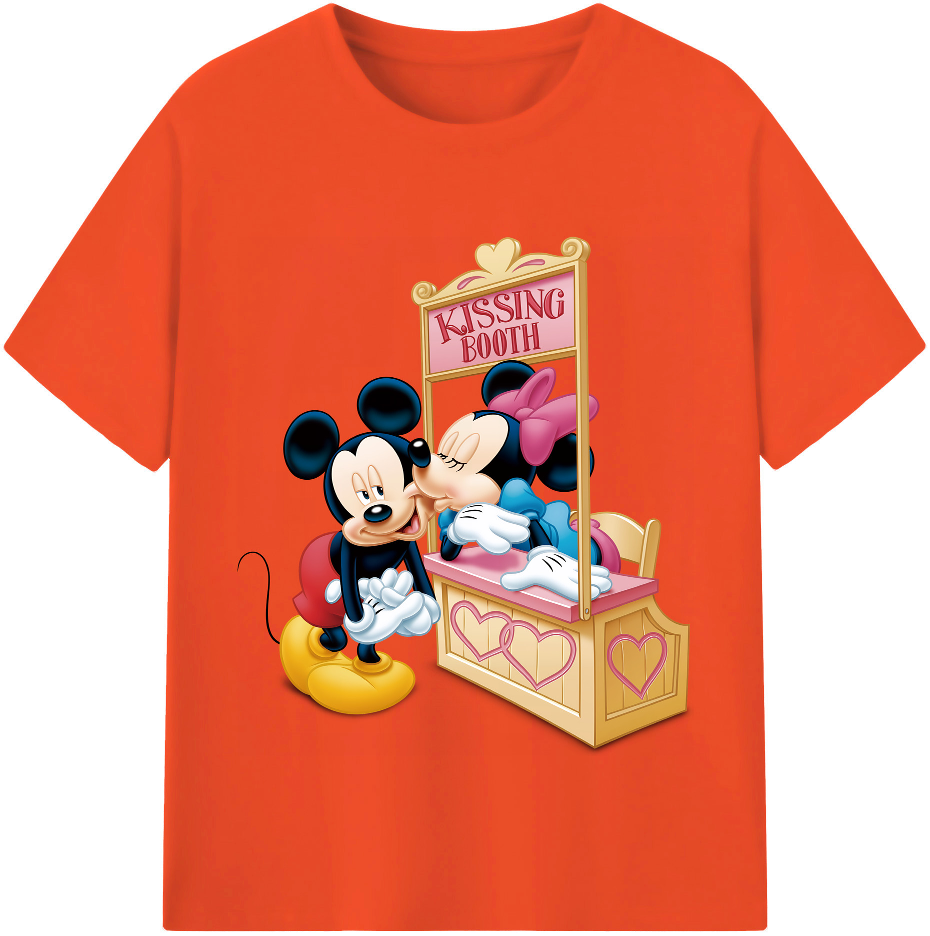 （画像用） ミッキーマウス Mickey Mouse 綿100％半袖Tシャツ（フロントプリント）