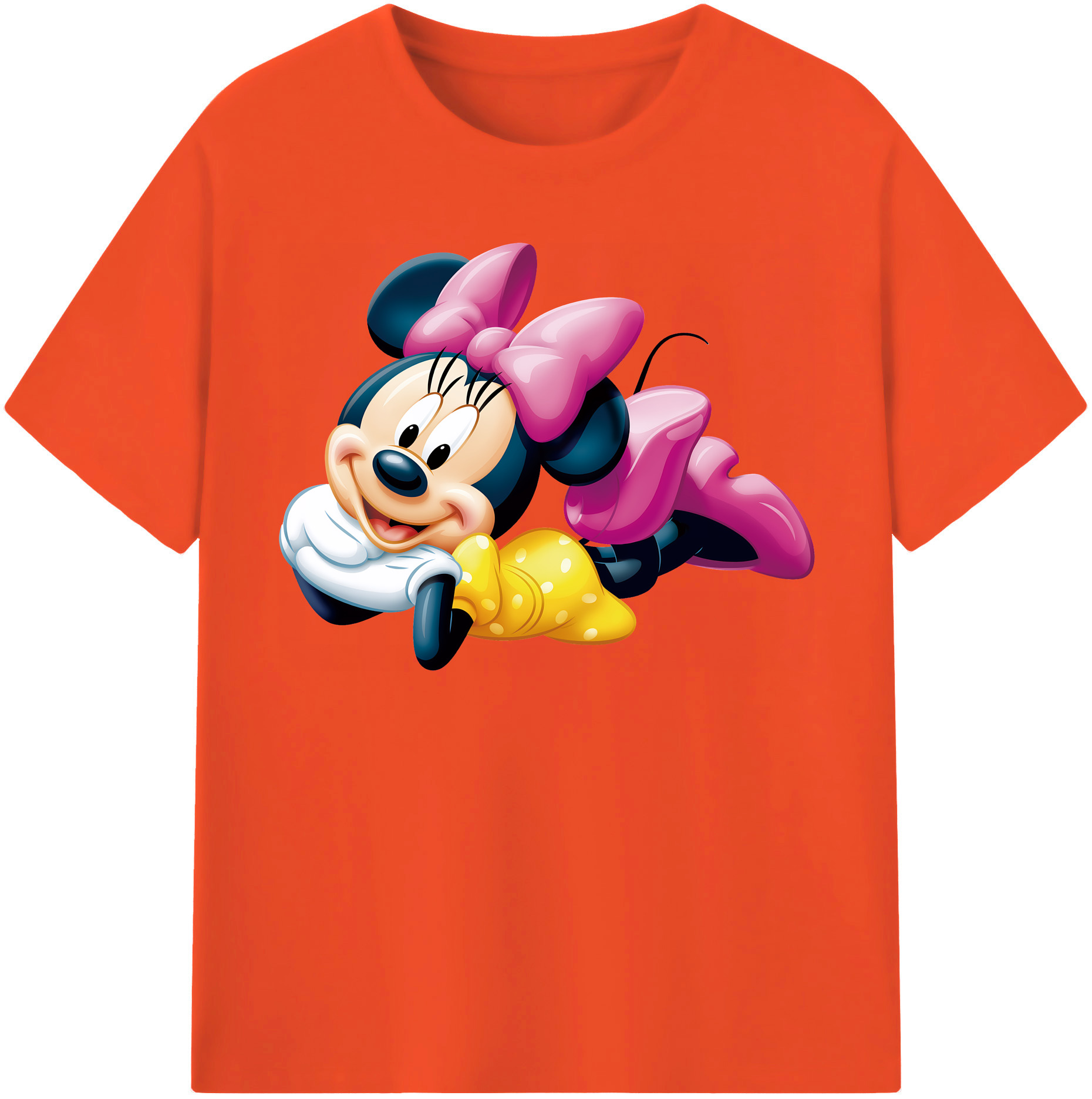 （画像用） ミッキーマウス Mickey Mouse 綿100％半袖Tシャツ（フロントプリント）