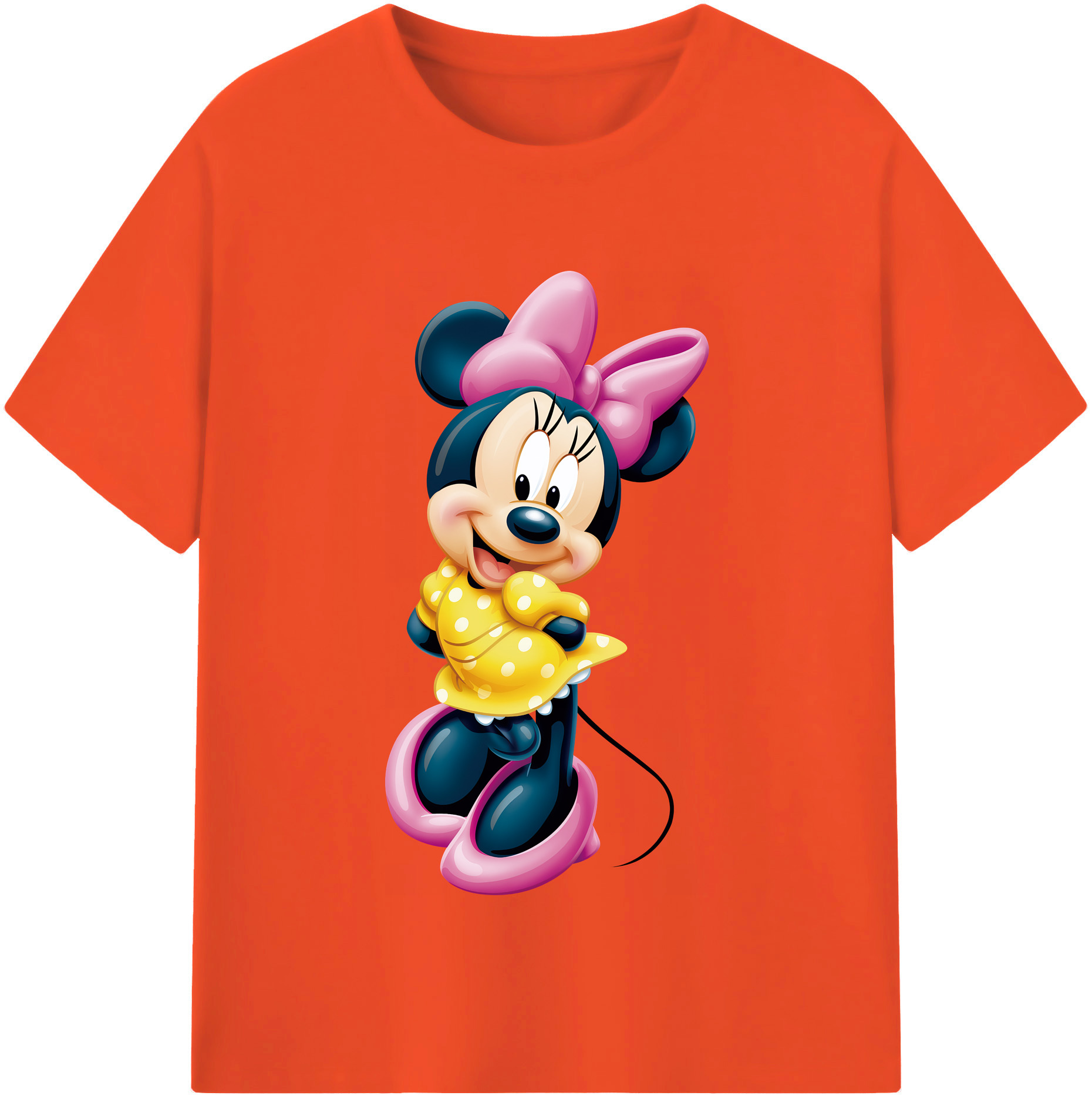 （画像用） ミッキーマウス Mickey Mouse 綿100％半袖Tシャツ（フロントプリント）