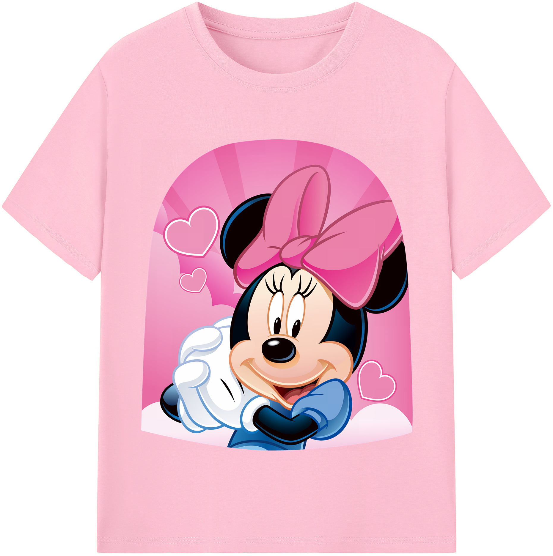 （画像用） ミッキーマウス Mickey Mouse 綿100％半袖Tシャツ（フロントプリント）