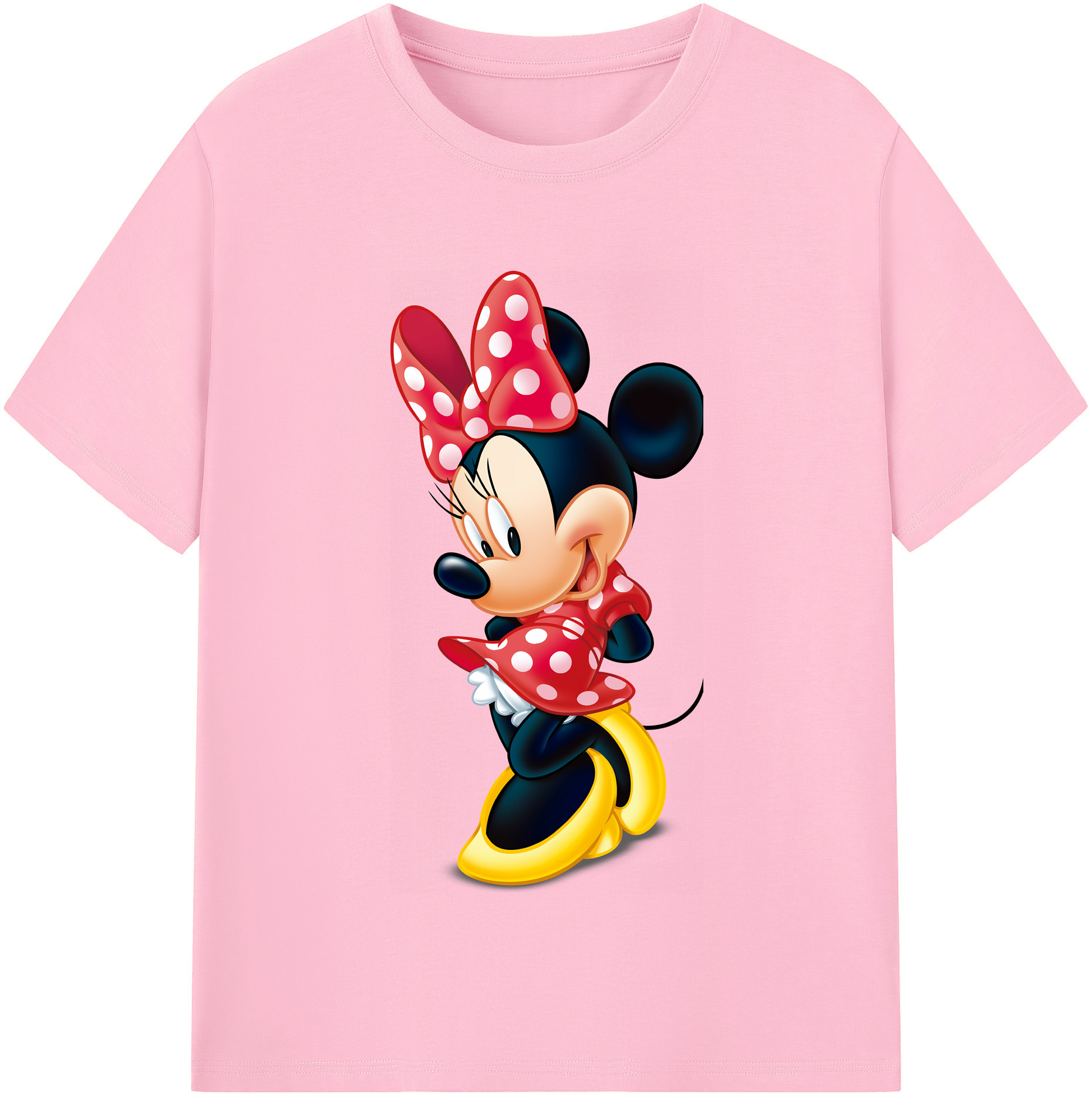 （画像用） ミッキーマウス Mickey Mouse 綿100％半袖Tシャツ（フロントプリント）