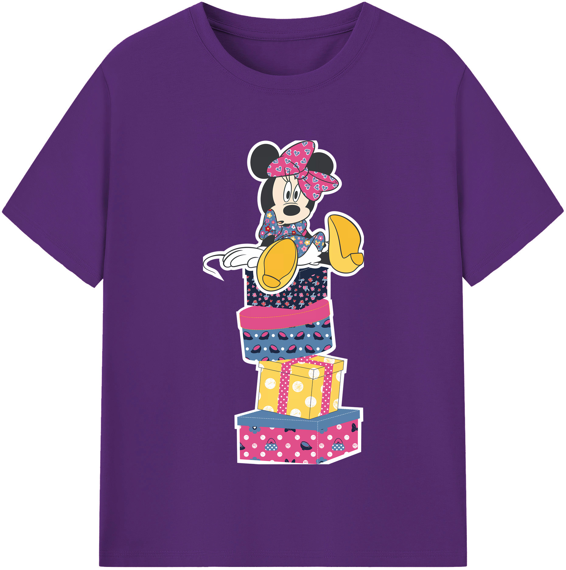（画像用） ミッキーマウス Mickey Mouse 綿100％半袖Tシャツ（フロントプリント）