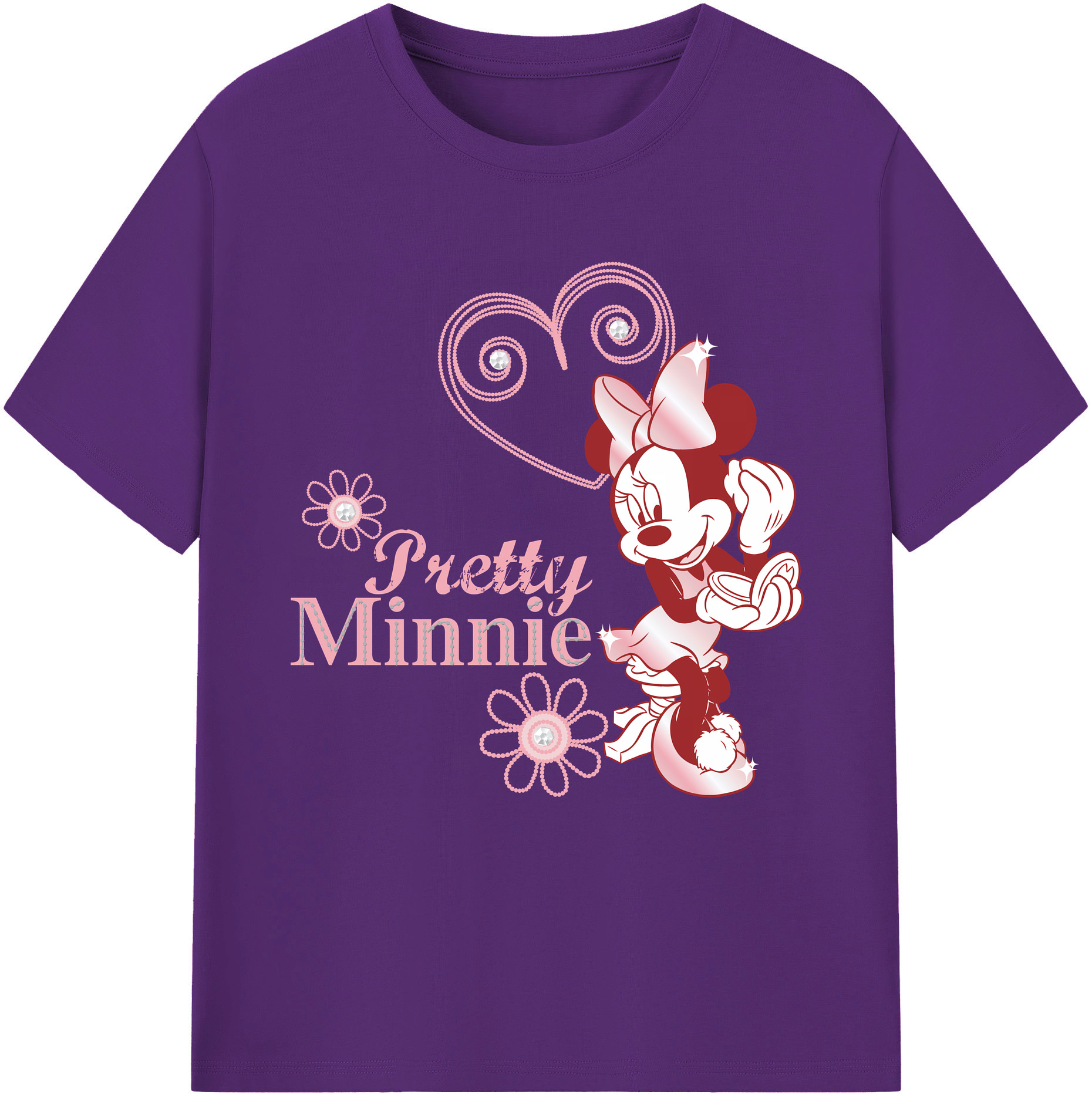 （画像用） ミッキーマウス Mickey Mouse 綿100％半袖Tシャツ（フロントプリント）