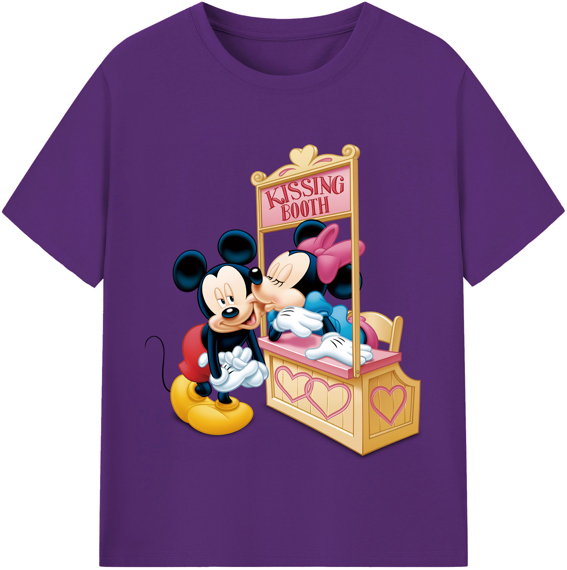 （画像用） ミッキーマウス Mickey Mouse 綿100％半袖Tシャツ（フロントプリント）