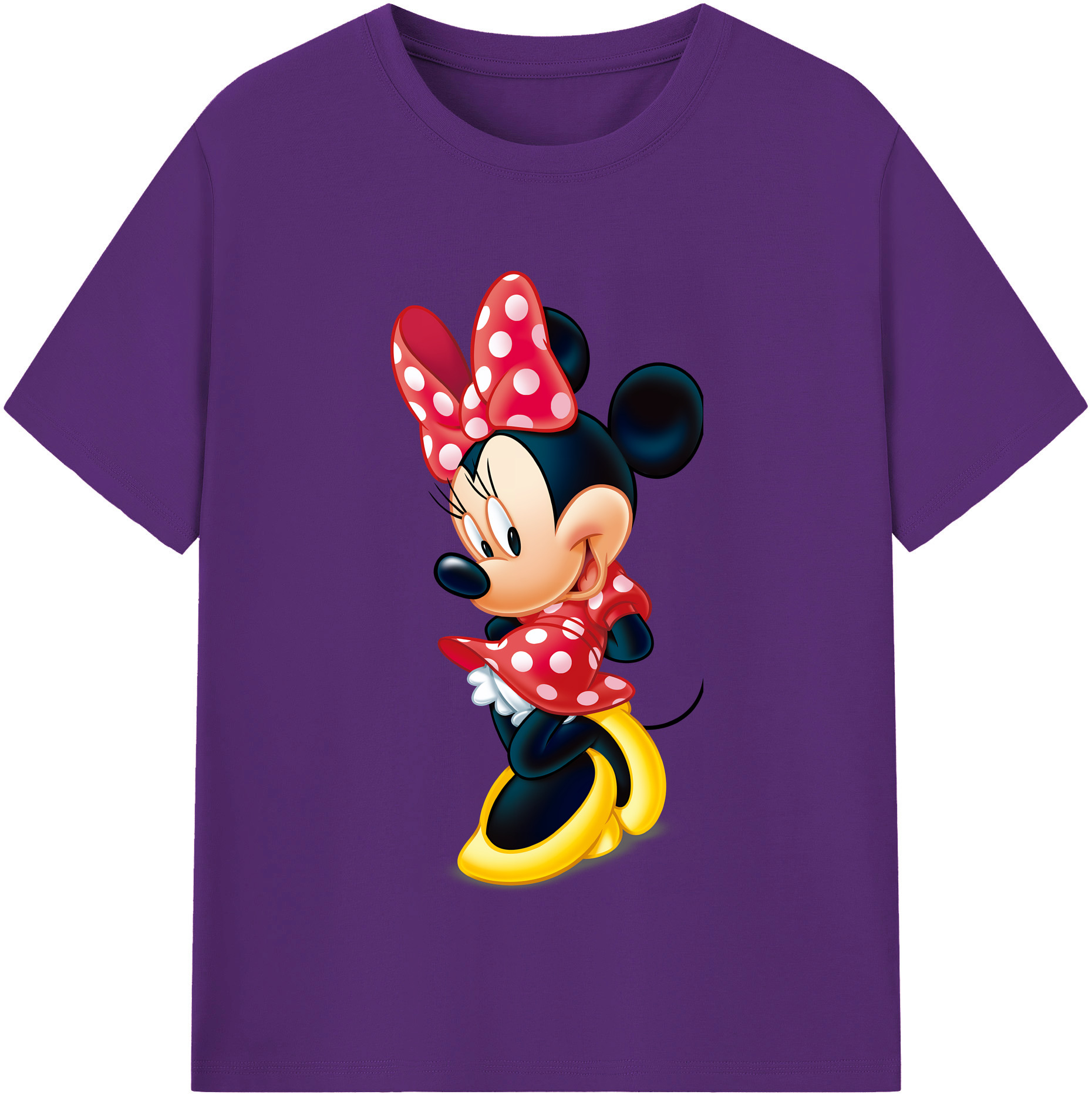 （画像用） ミッキーマウス Mickey Mouse 綿100％半袖Tシャツ（フロントプリント）