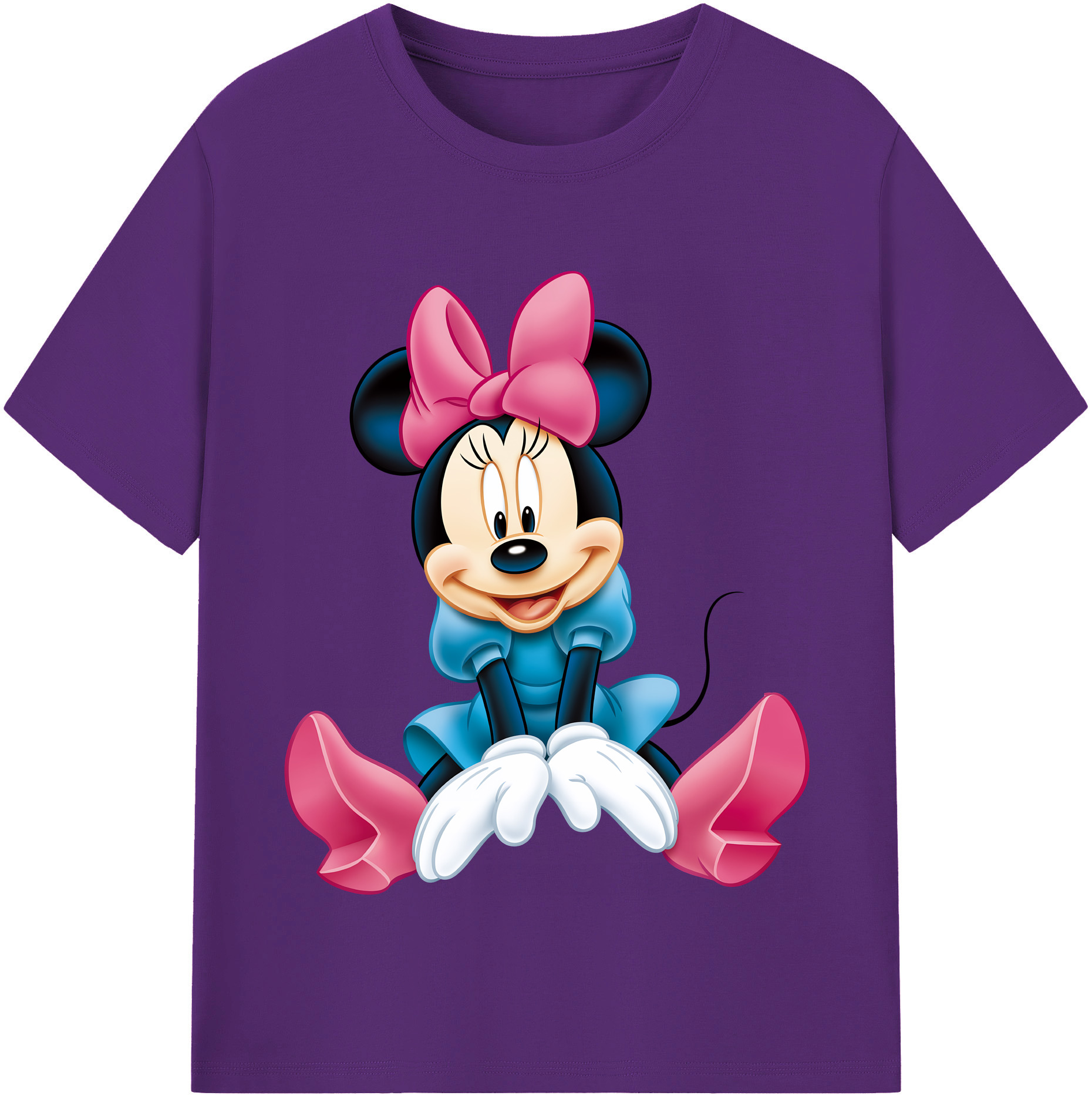 （画像用） ミッキーマウス Mickey Mouse 綿100％半袖Tシャツ（フロントプリント）