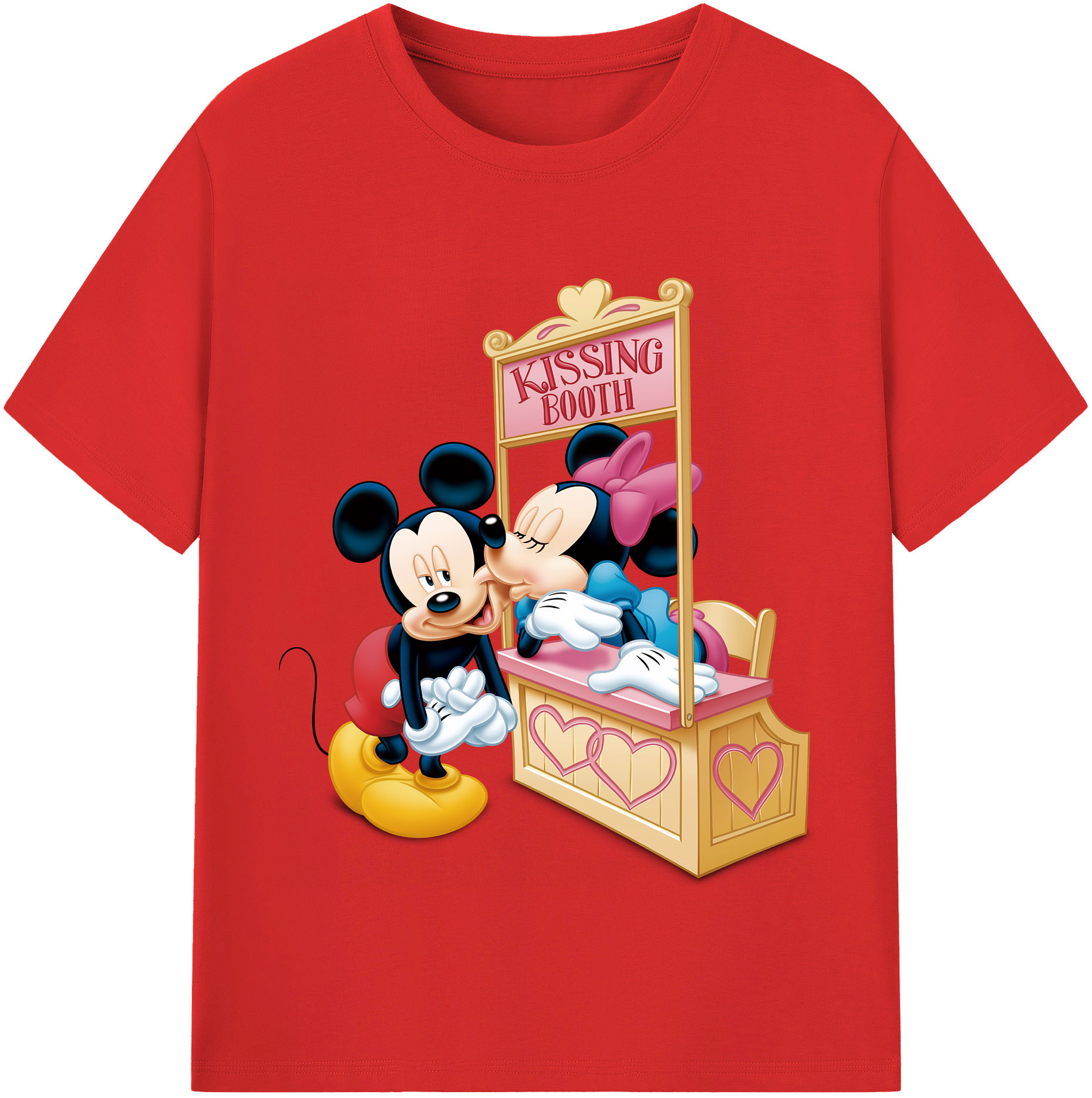 （画像用） ミッキーマウス Mickey Mouse 綿100％半袖Tシャツ（フロントプリント）