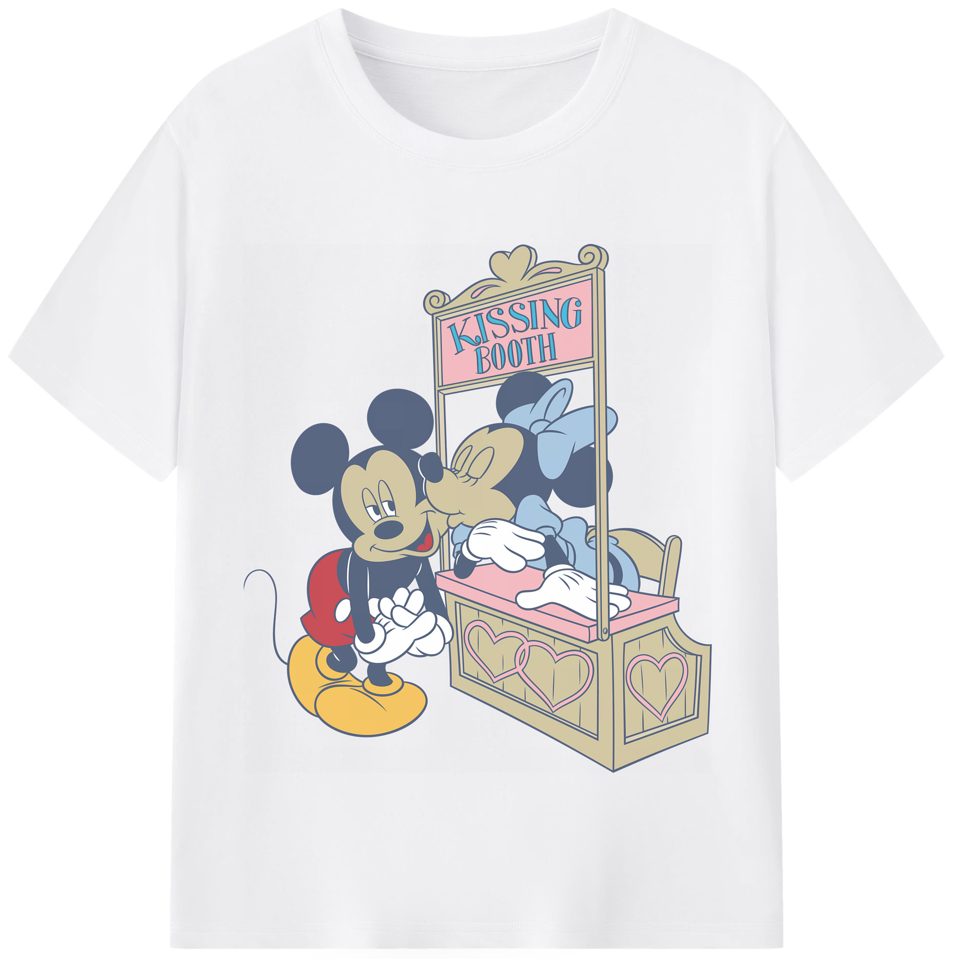 （画像用） ミッキーマウス Mickey Mouse 綿100％半袖Tシャツ（フロントプリント）