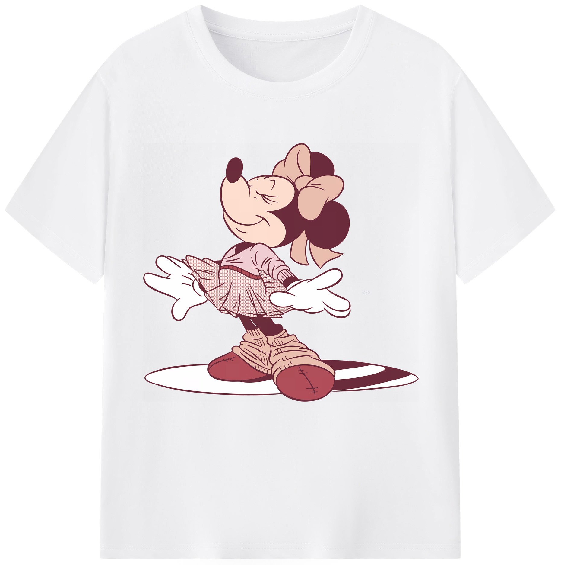 （画像用） ミッキーマウス Mickey Mouse 綿100％半袖Tシャツ（フロントプリント）