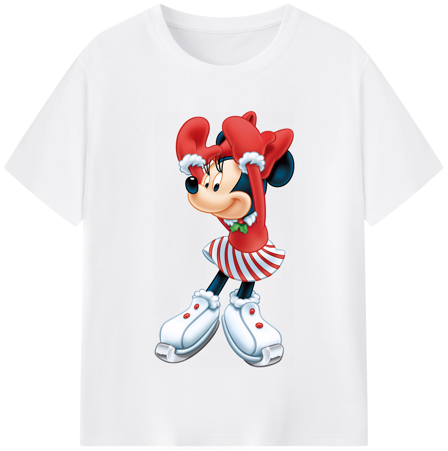 （画像用） ミッキーマウス Mickey Mouse 綿100％半袖Tシャツ（フロントプリント）