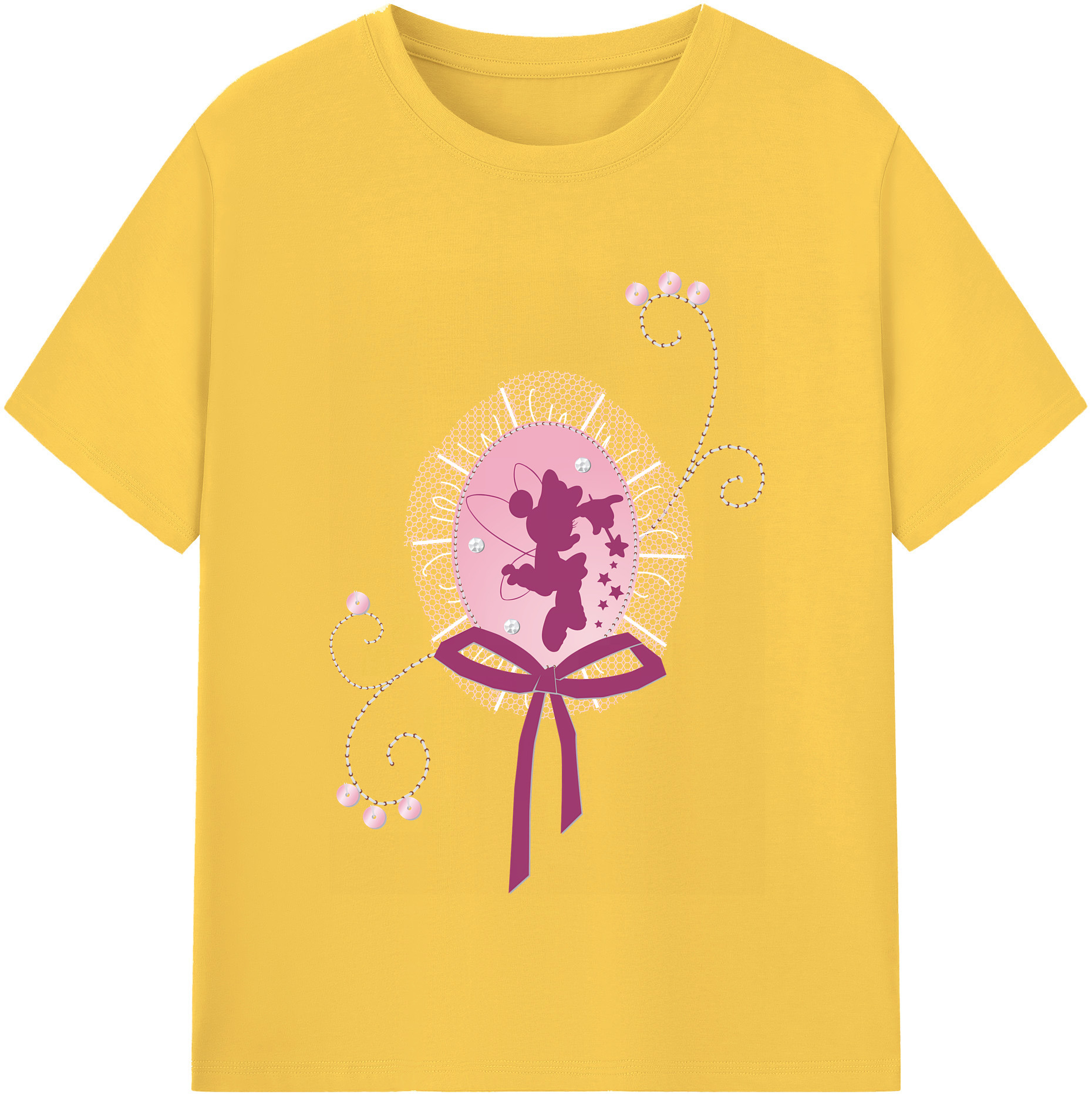 （画像用） ミッキーマウス Mickey Mouse 綿100％半袖Tシャツ（フロントプリント）
