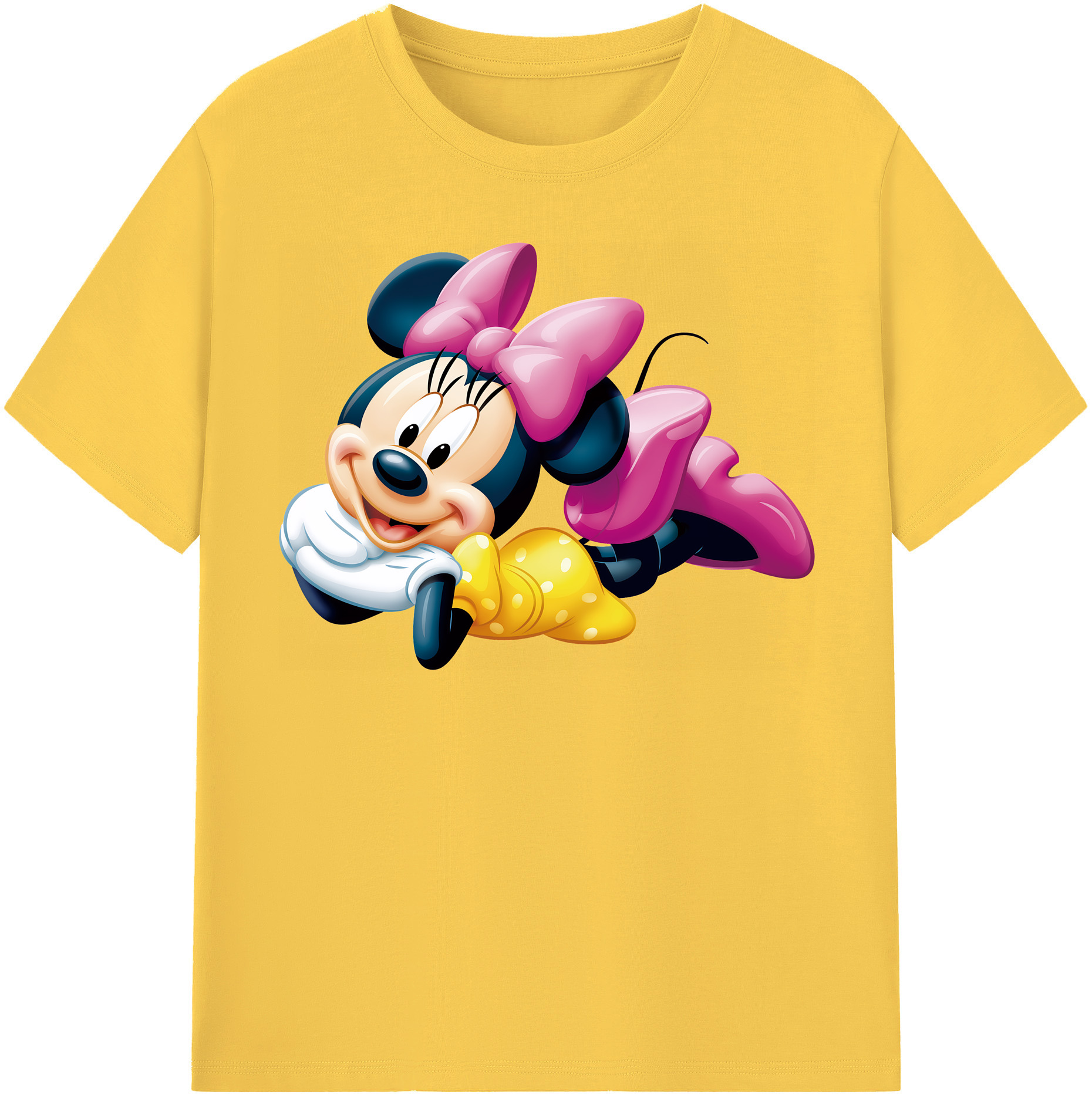 （画像用） ミッキーマウス Mickey Mouse 綿100％半袖Tシャツ（フロントプリント）