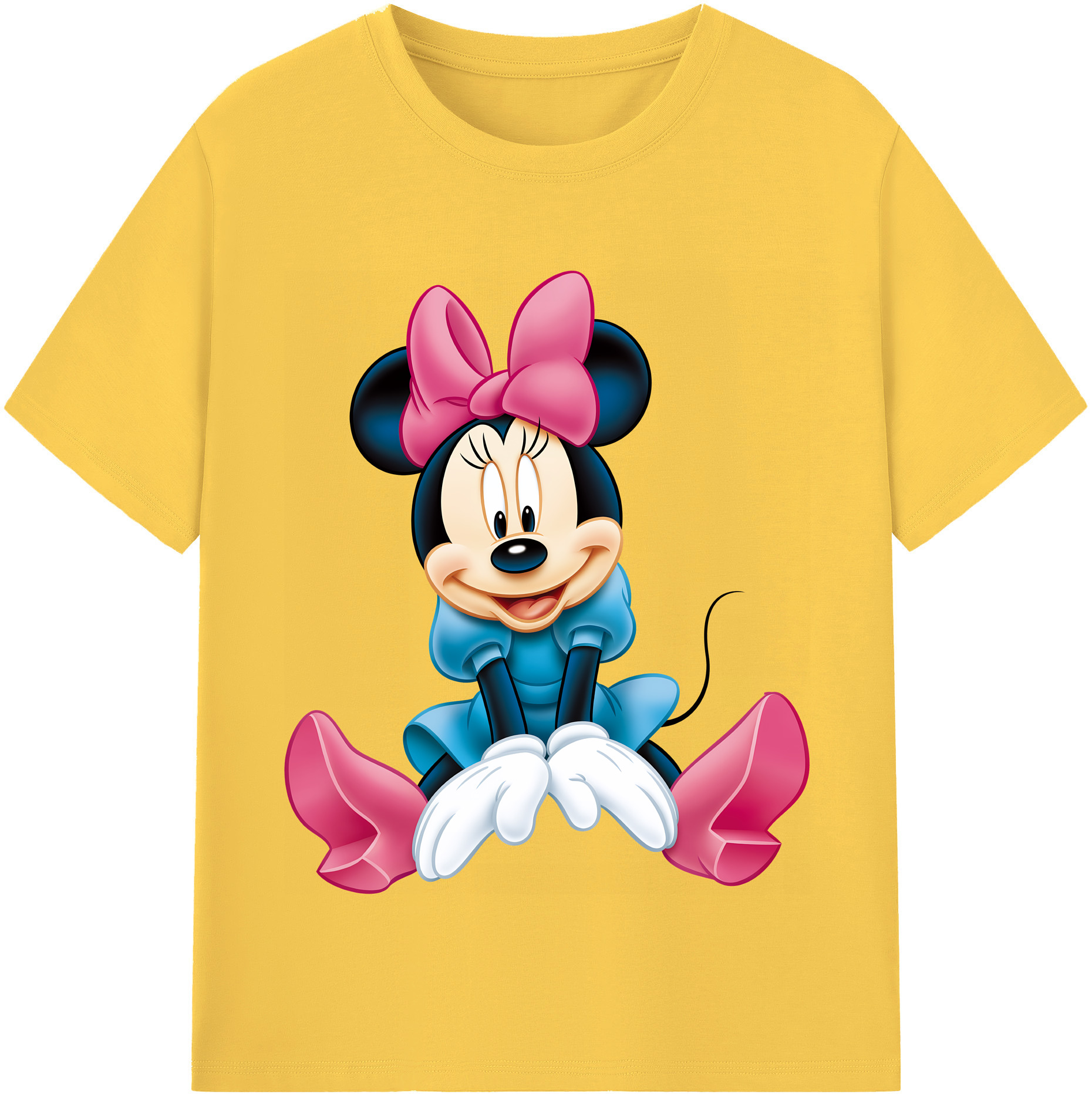 （画像用） ミッキーマウス Mickey Mouse 綿100％半袖Tシャツ（フロントプリント）
