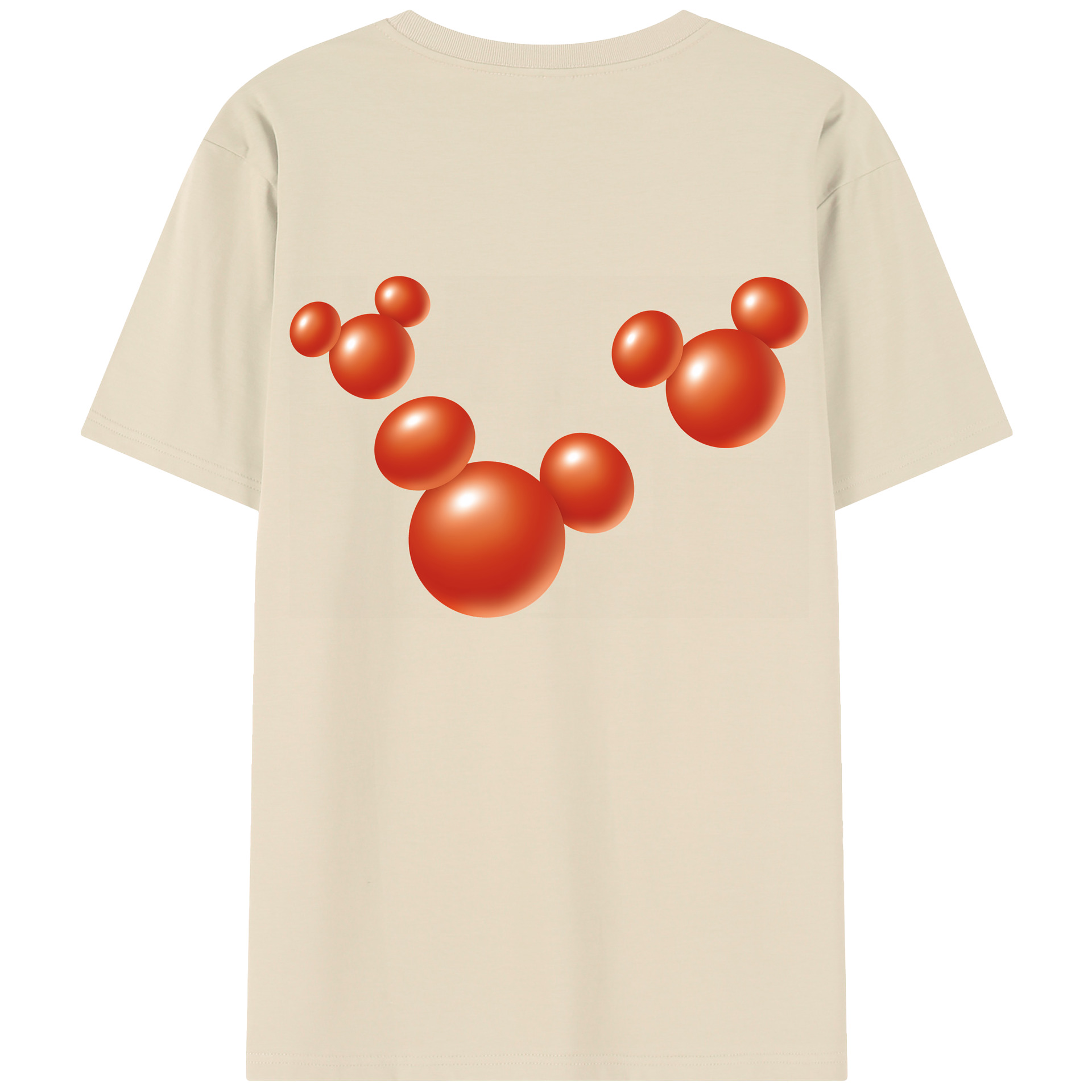 （画像用） ミッキーマウス Mickey Mouse 綿100％半袖Tシャツ（背面プリント）