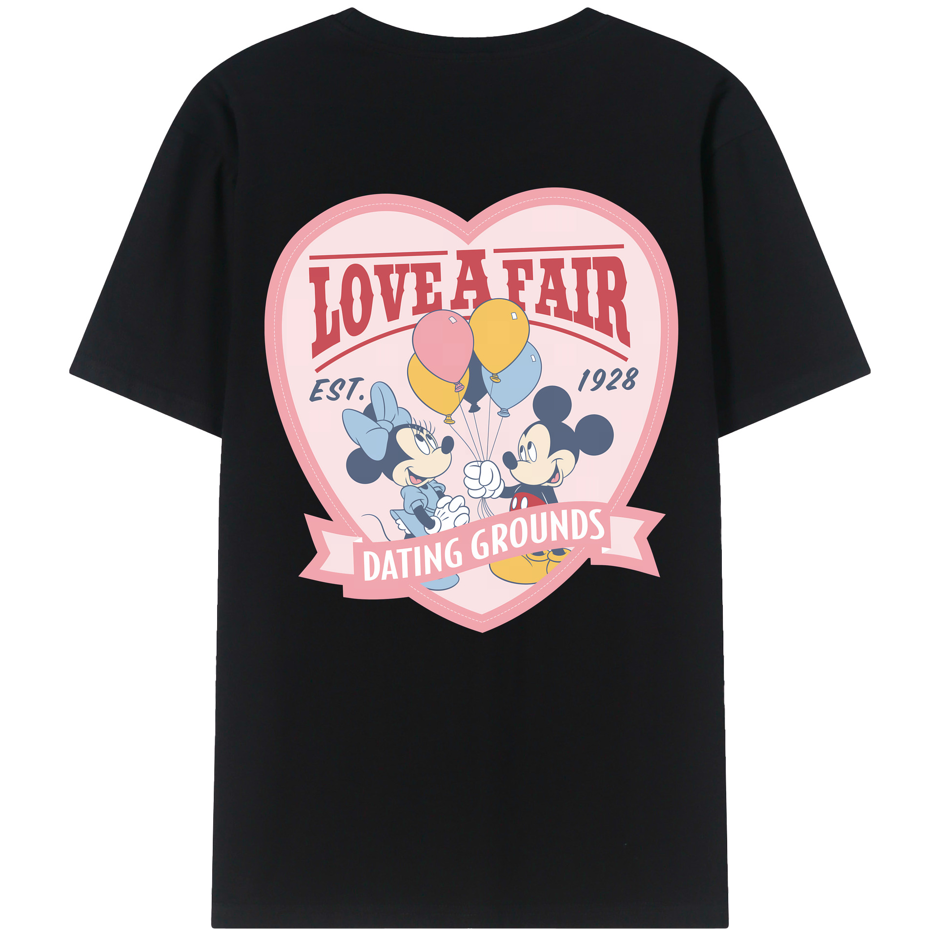 （画像用） ミッキーマウス Mickey Mouse 綿100％半袖Tシャツ（背面プリント）