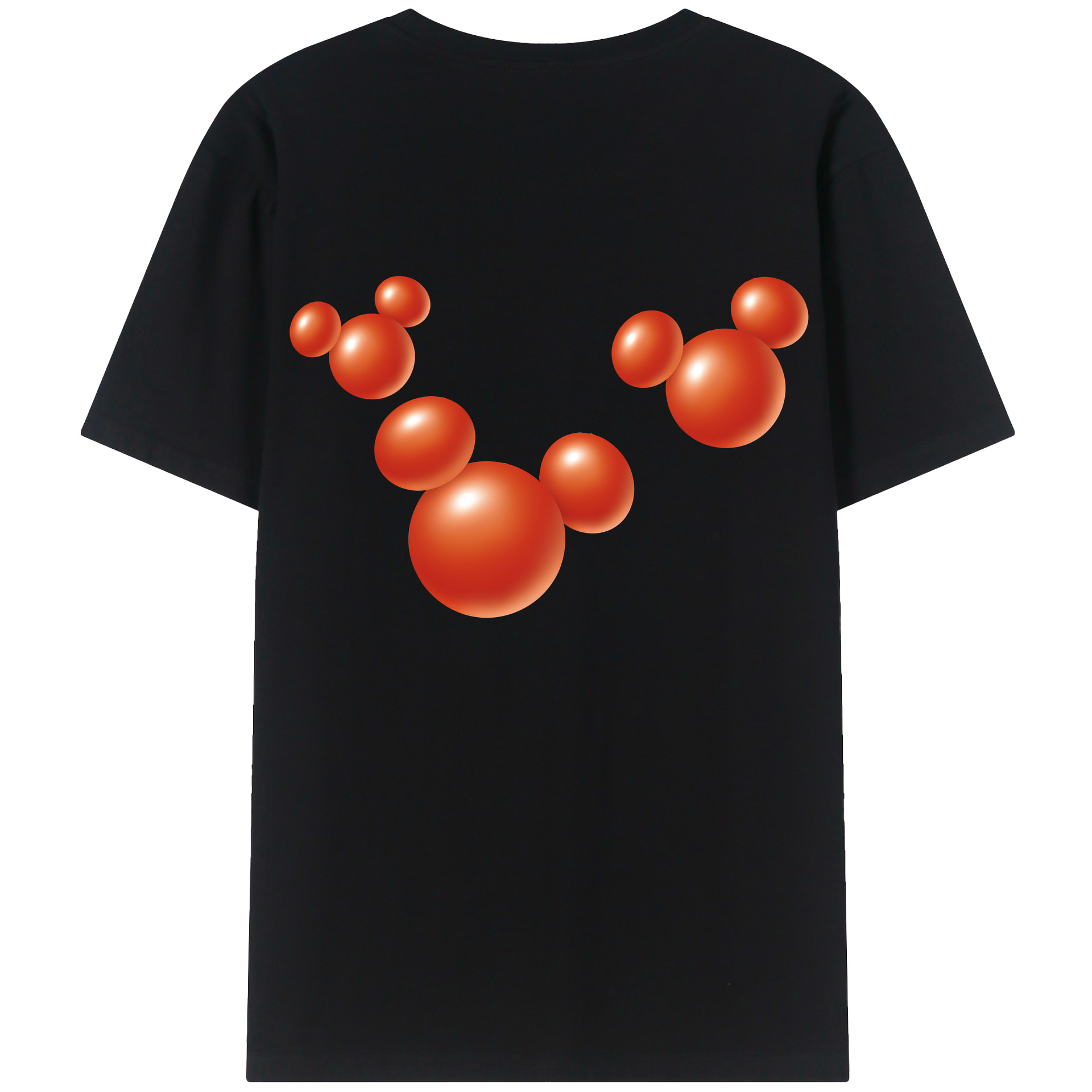 （画像用） ミッキーマウス Mickey Mouse 綿100％半袖Tシャツ（背面プリント）