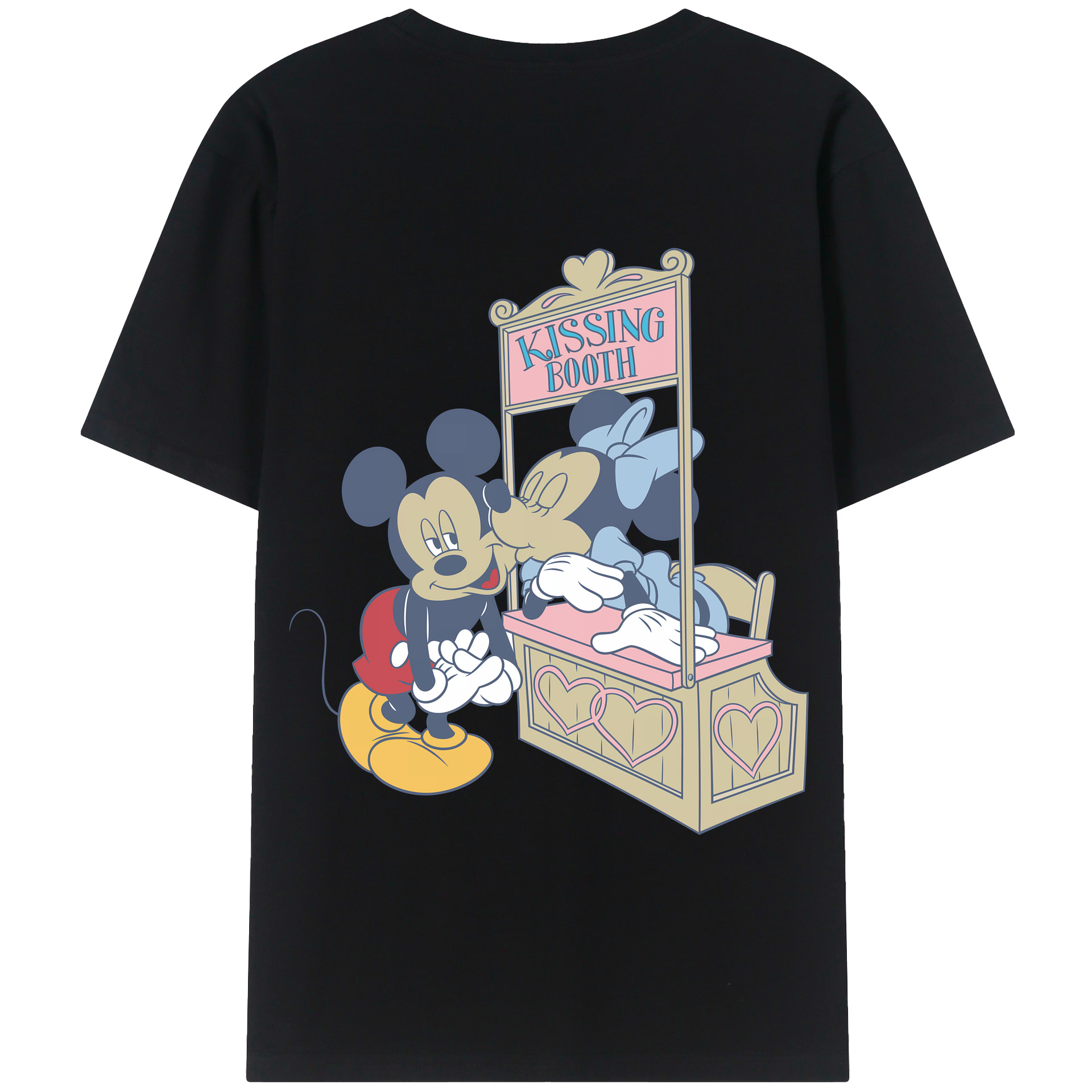 （画像用） ミッキーマウス Mickey Mouse 綿100％半袖Tシャツ（背面プリント）