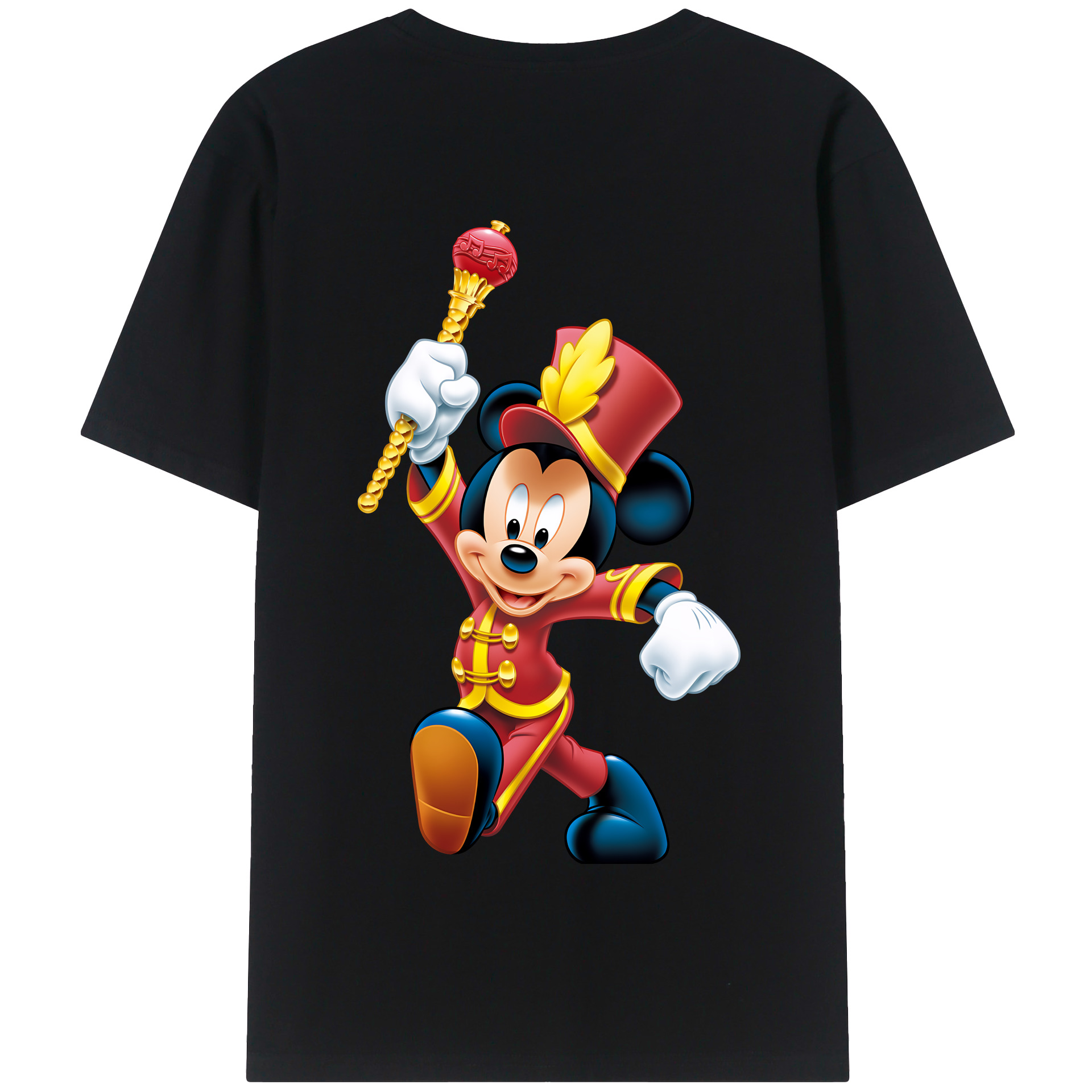 （画像用） ミッキーマウス Mickey Mouse 綿100％半袖Tシャツ（背面プリント）