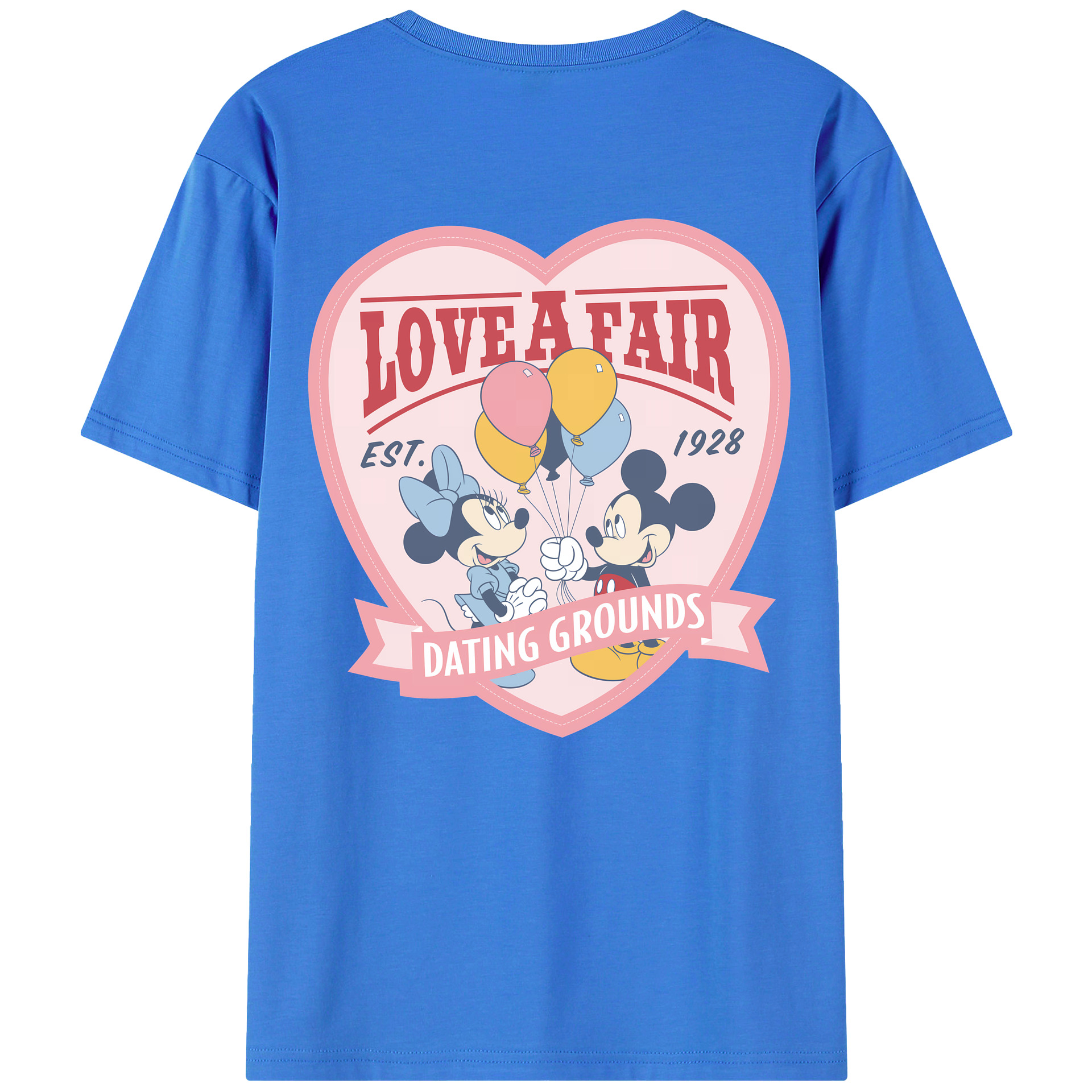 （画像用） ミッキーマウス Mickey Mouse 綿100％半袖Tシャツ（背面プリント）