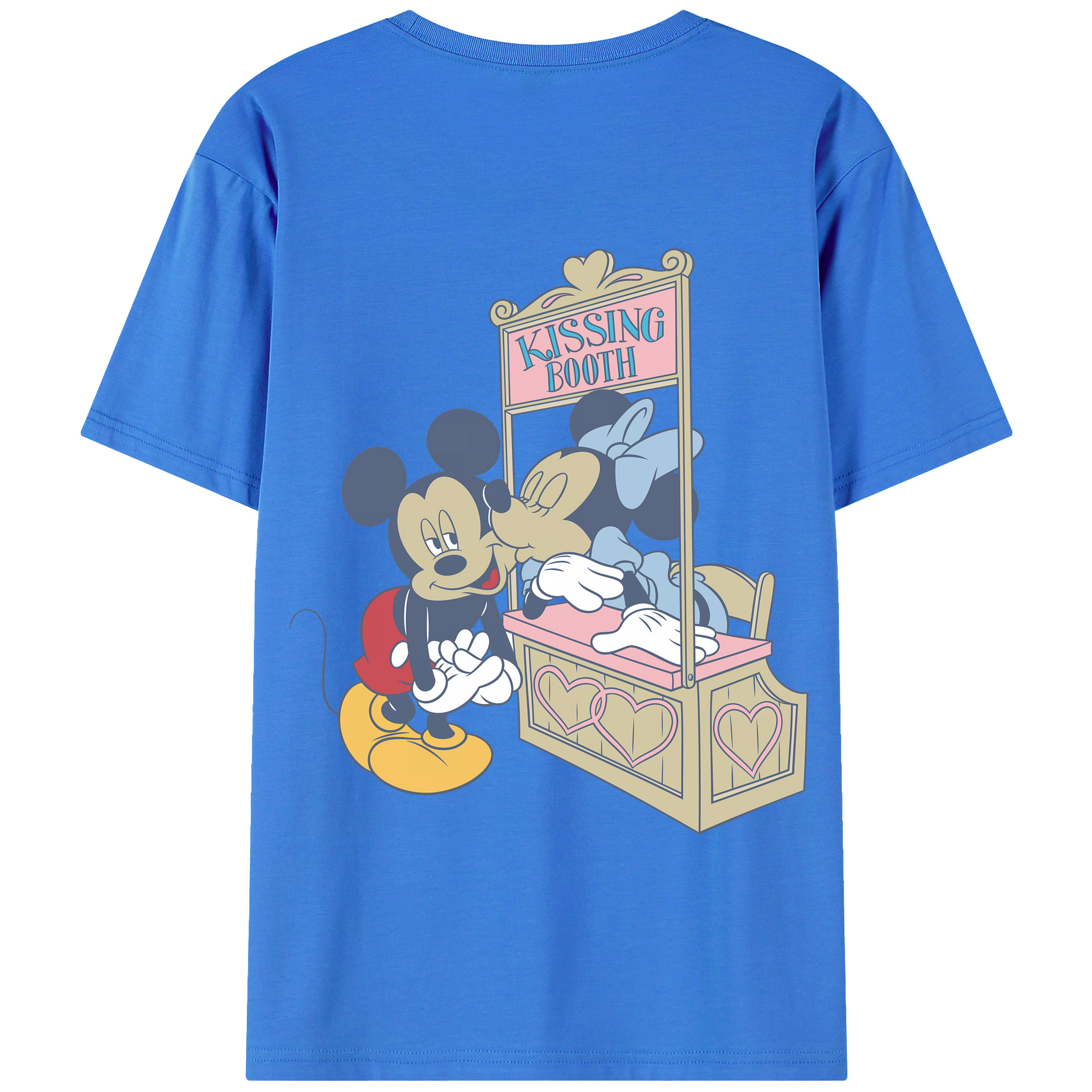 （画像用） ミッキーマウス Mickey Mouse 綿100％半袖Tシャツ（背面プリント）