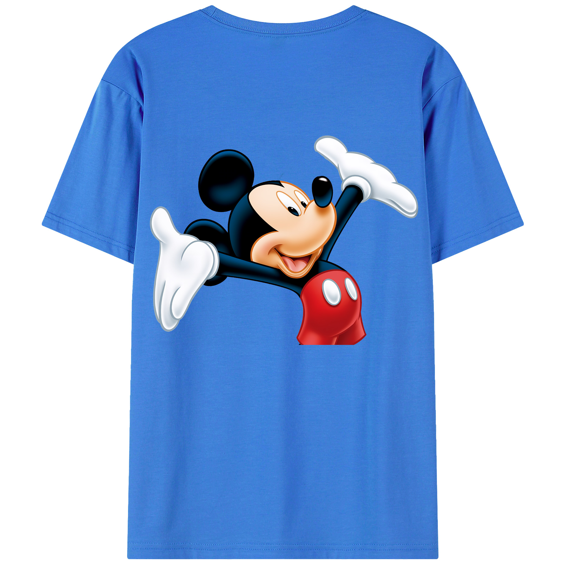 （画像用） ミッキーマウス Mickey Mouse 綿100％半袖Tシャツ（背面プリント）