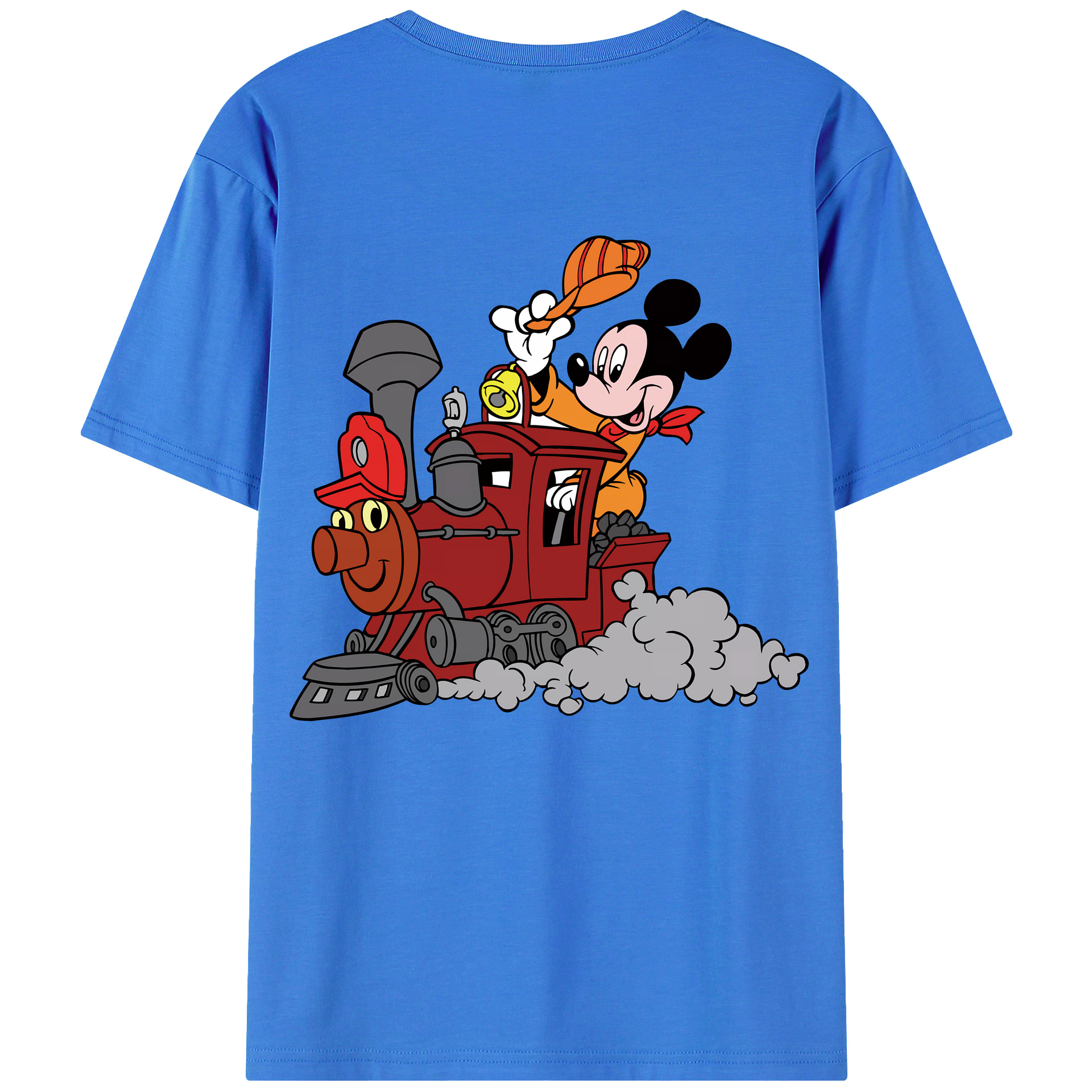 （画像用） ミッキーマウス Mickey Mouse 綿100％半袖Tシャツ（背面プリント）