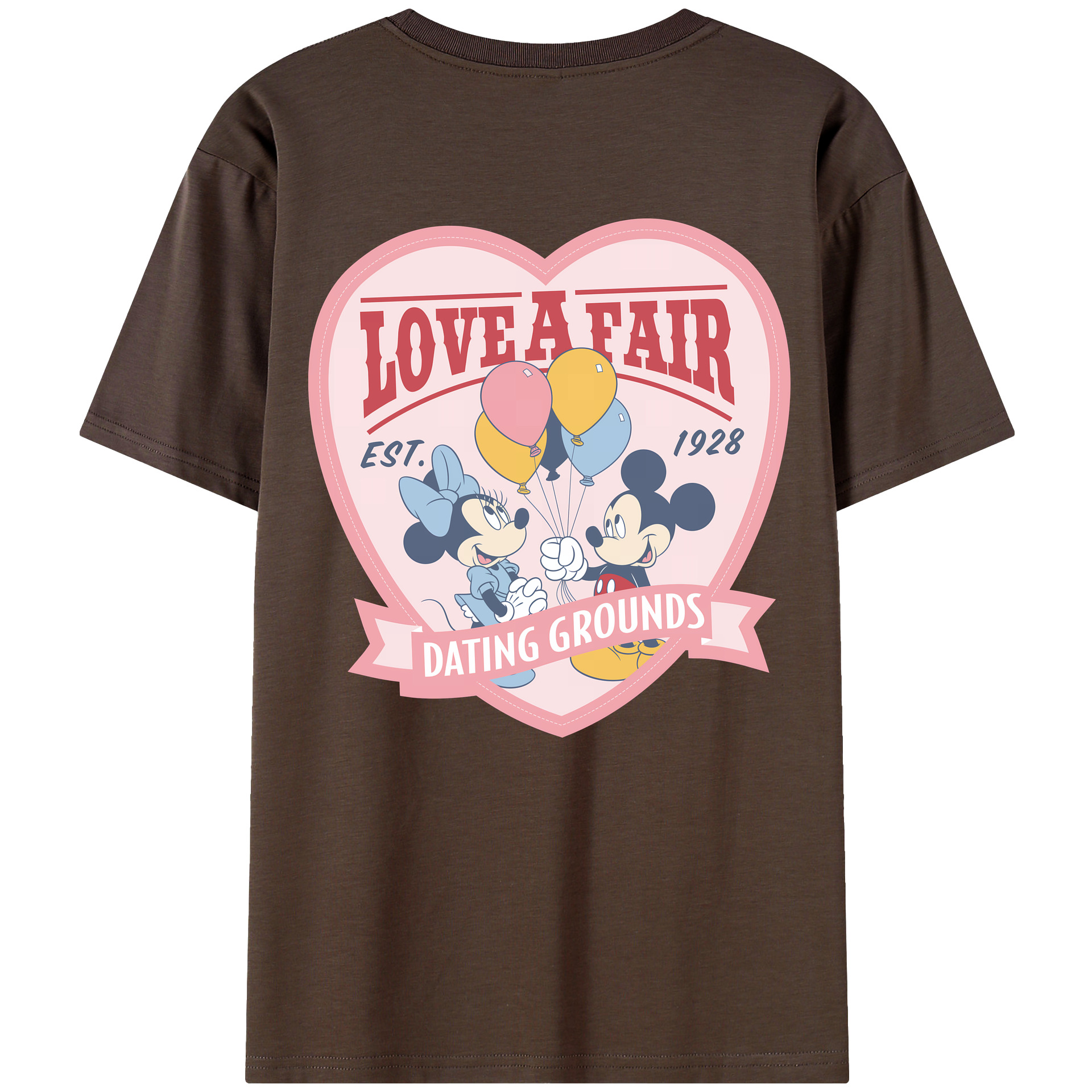 （画像用） ミッキーマウス Mickey Mouse 綿100％半袖Tシャツ（背面プリント）