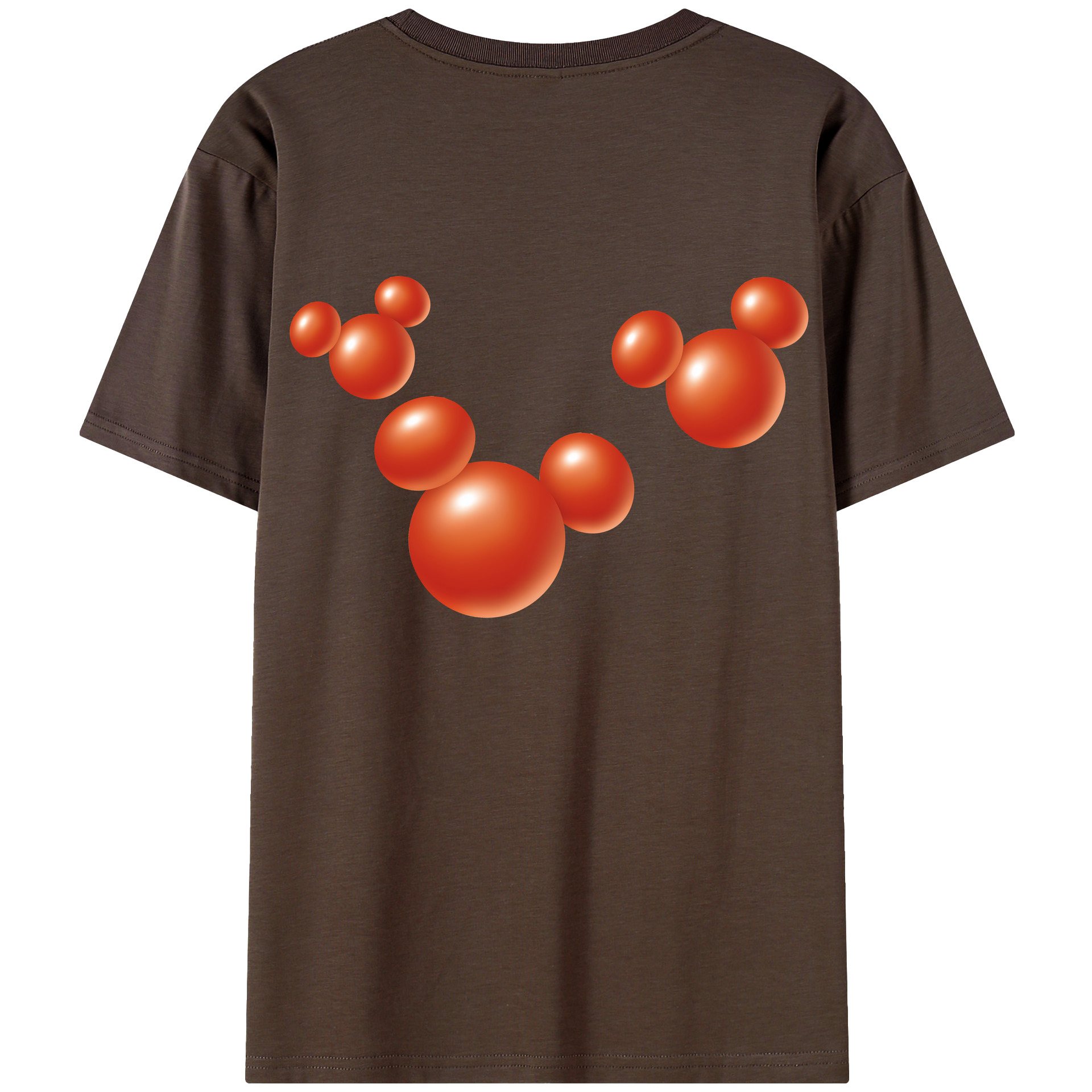 （画像用） ミッキーマウス Mickey Mouse 綿100％半袖Tシャツ（背面プリント）