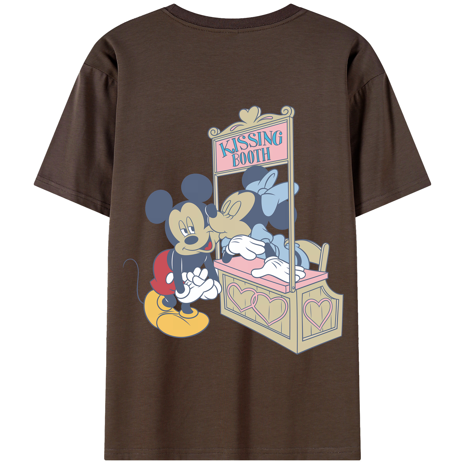 （画像用） ミッキーマウス Mickey Mouse 綿100％半袖Tシャツ（背面プリント）