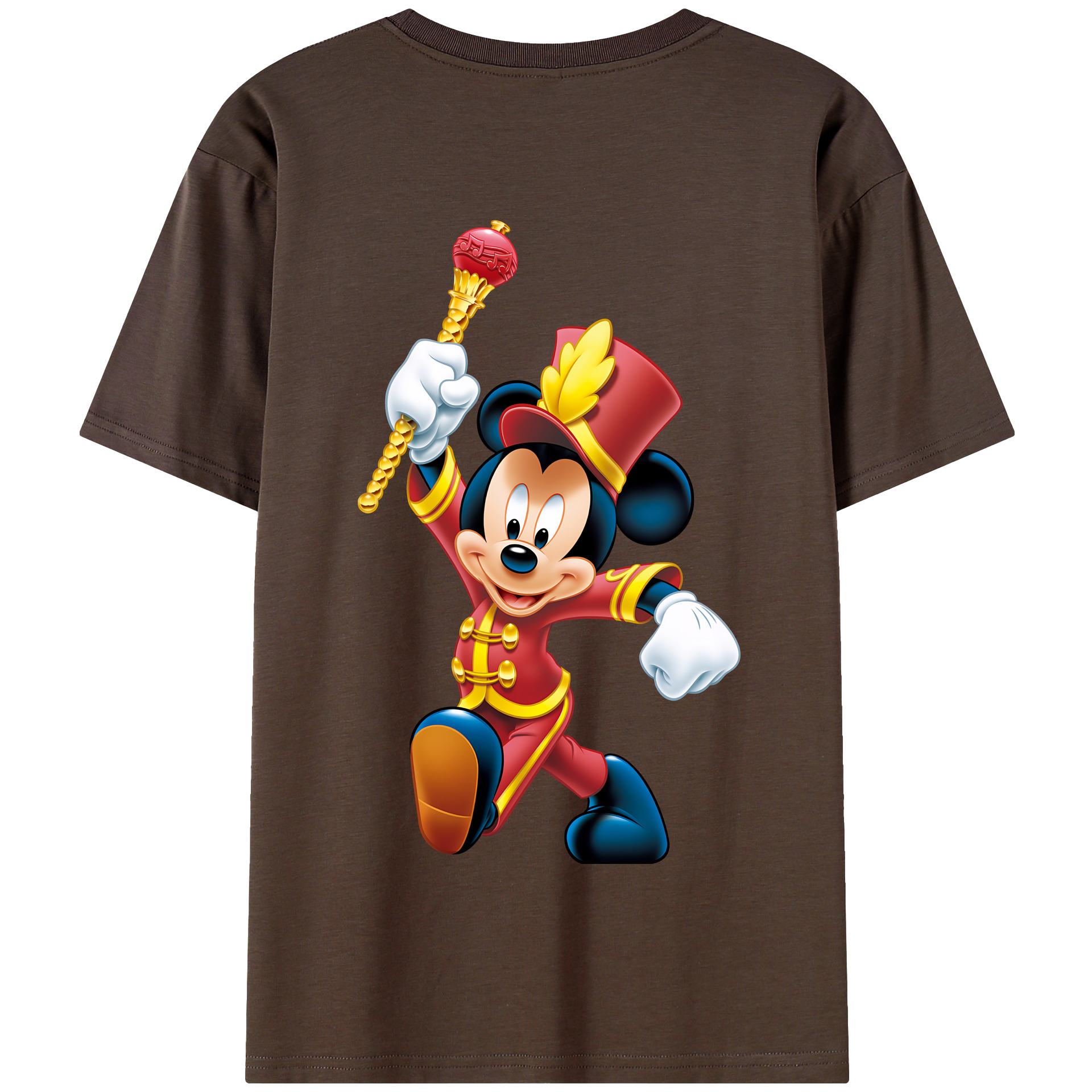 （画像用） ミッキーマウス Mickey Mouse 綿100％半袖Tシャツ（背面プリント）